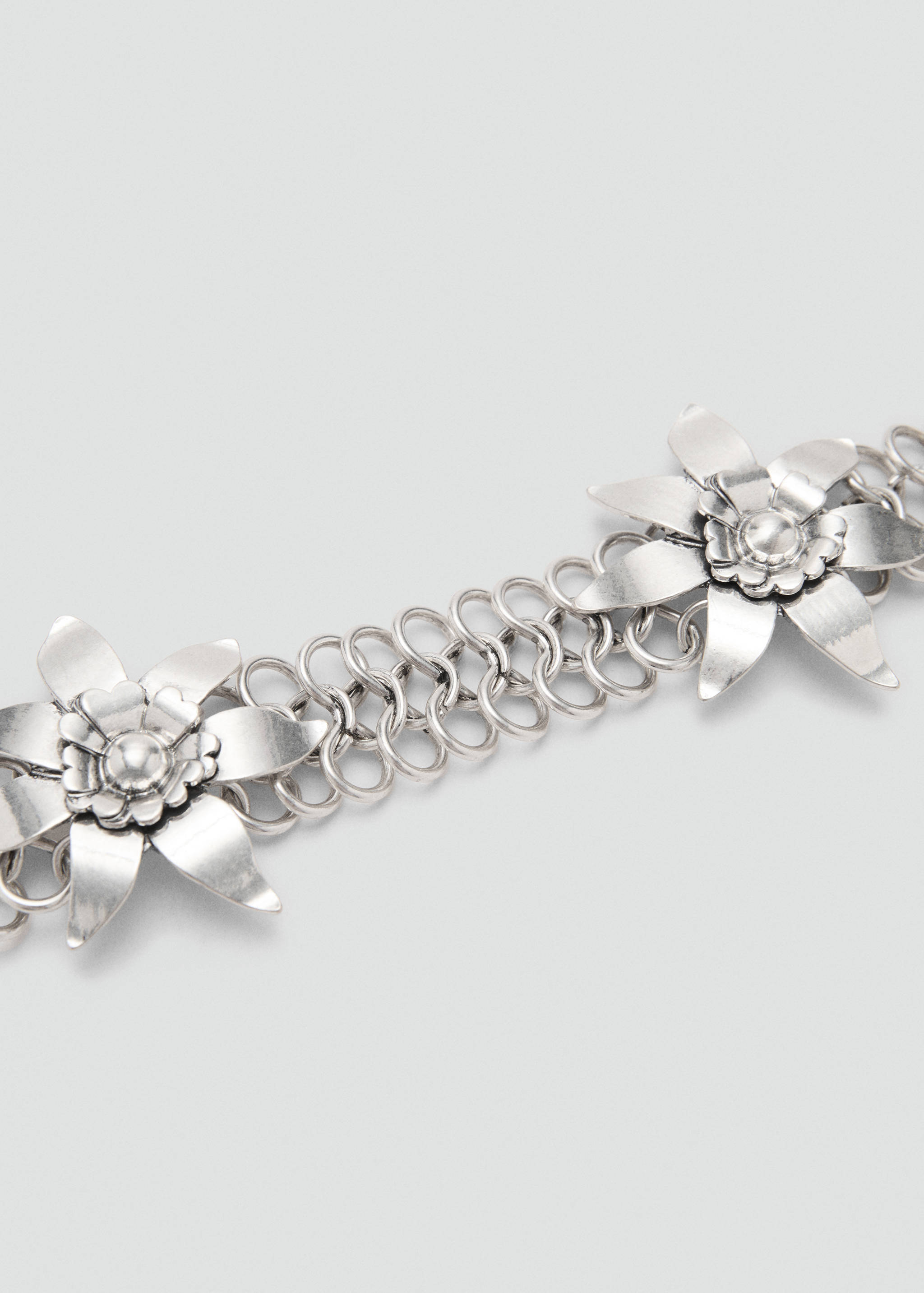 Cinturón cadena flores metálicas - Detalle del artículo 2