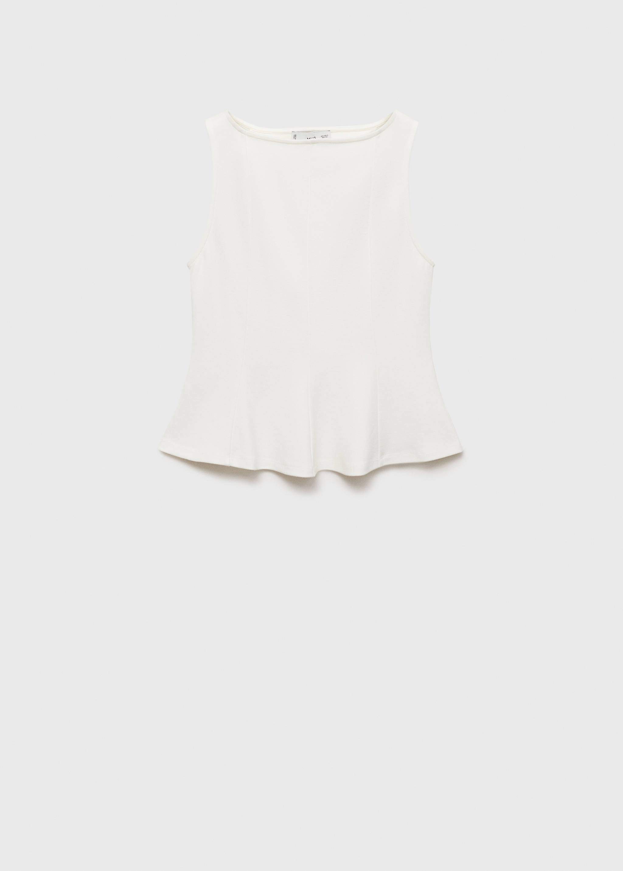 Haut péplum détails coutures - Article sans modèle