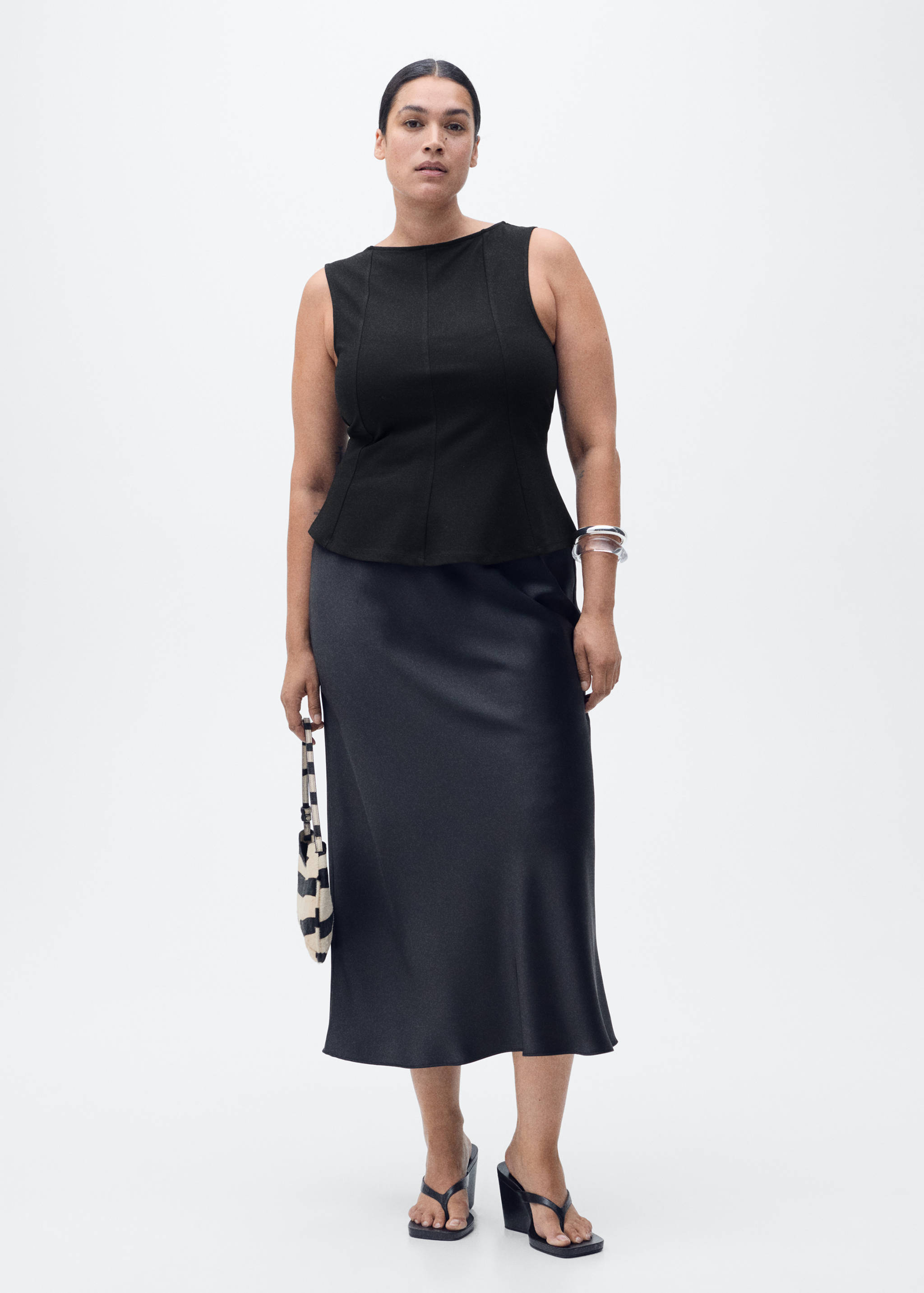 Peplum-Top mit Nahtdetails - Detail des Artikels 3