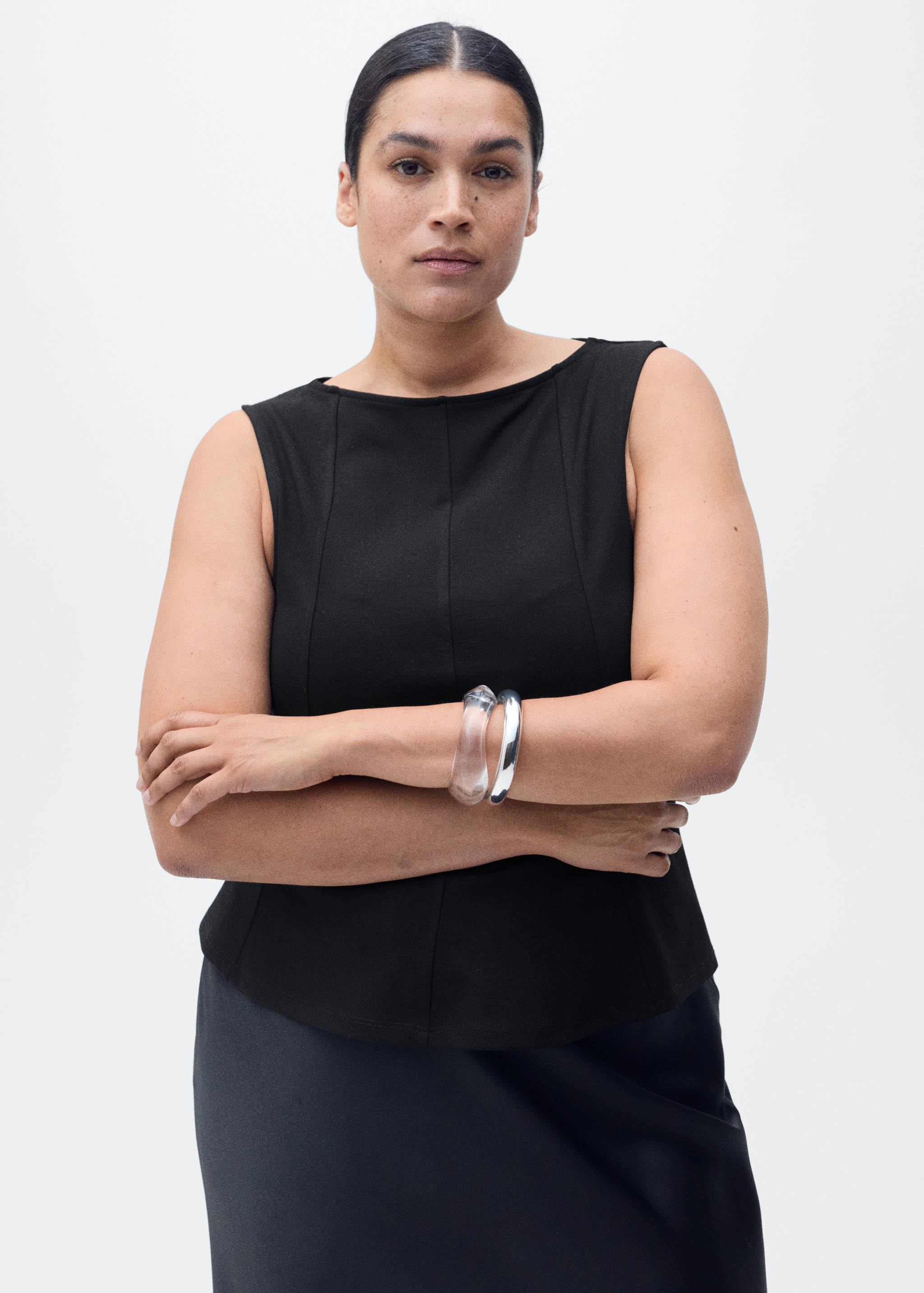 Peplum-Top mit Nahtdetails - Detail des Artikels 5