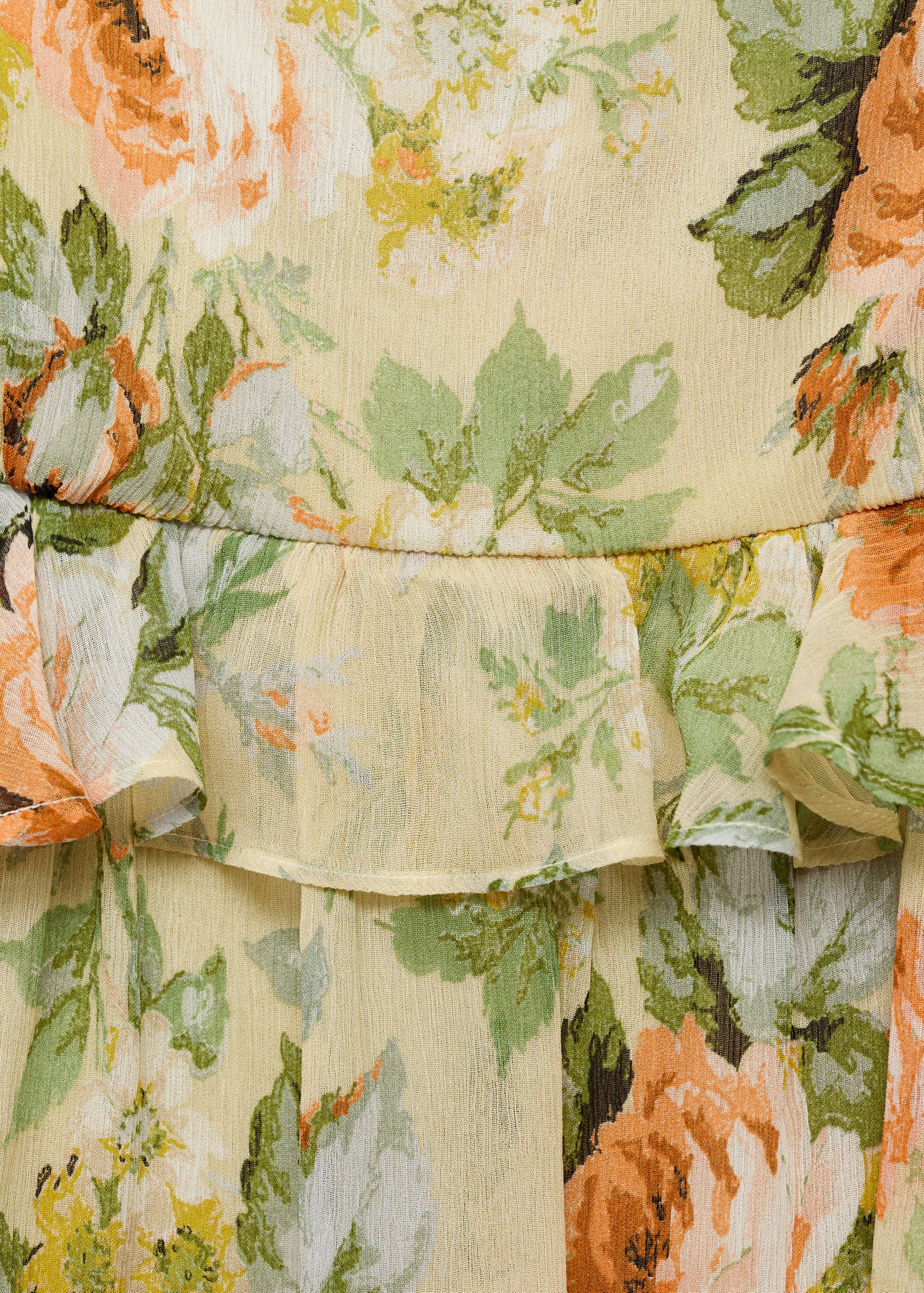 Kurzes Blumenkleid mit Rüschen - Detail des Artikels 8