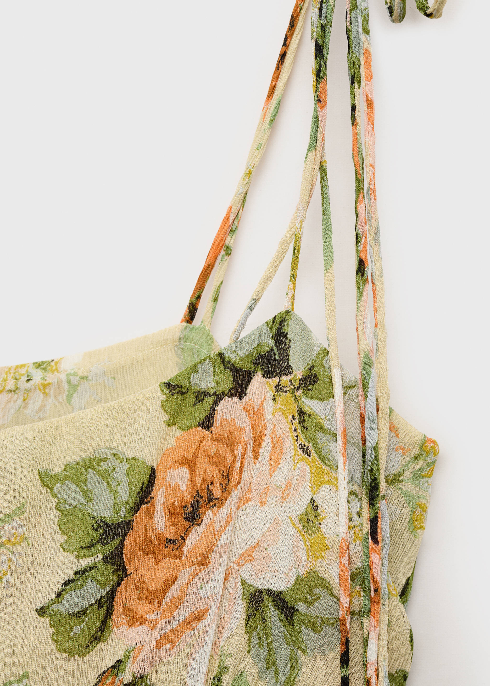 Kurzes Blumenkleid mit Rüschen - Detail des Artikels 0