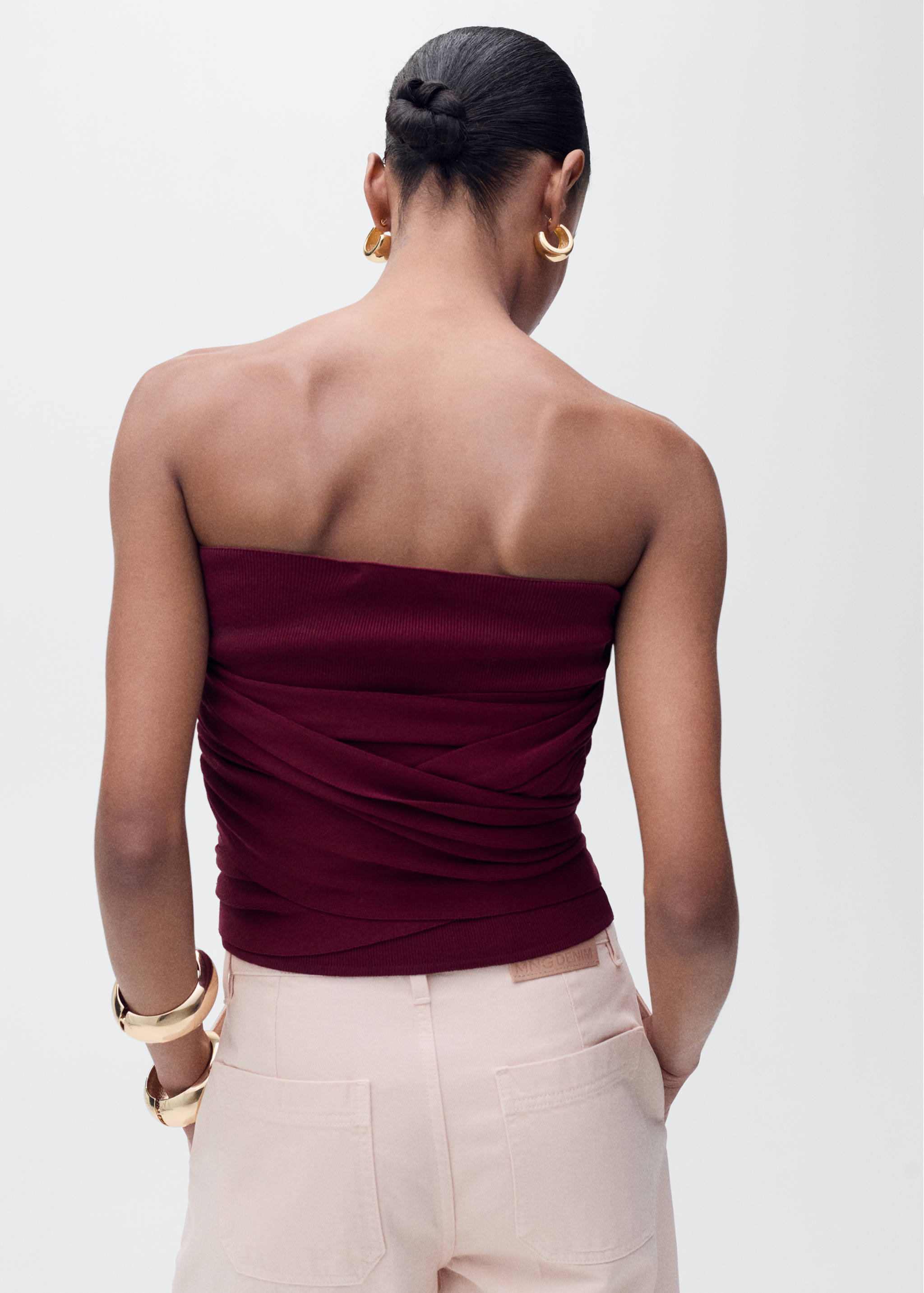 Bandeau top with knot detail - Reverse of the article