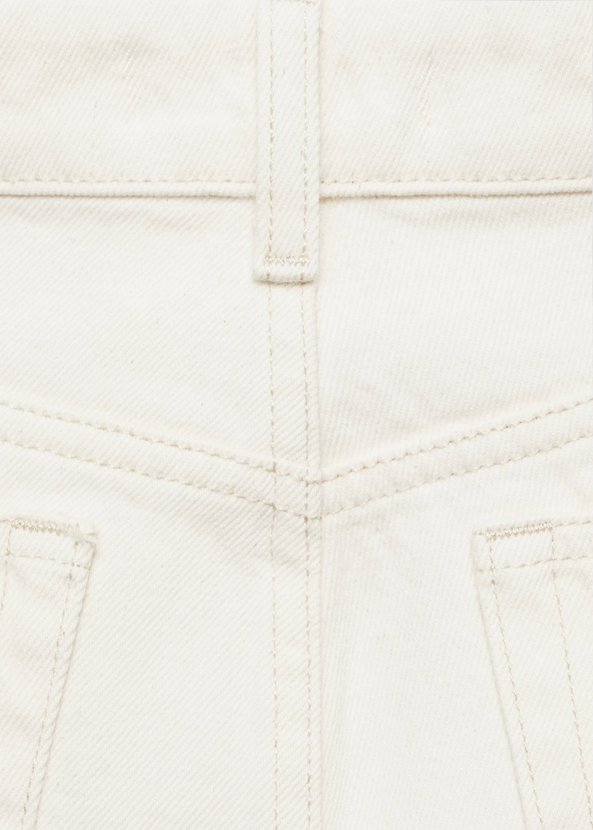 Wide leg cropped jeans with seam detail - Details of the article 8