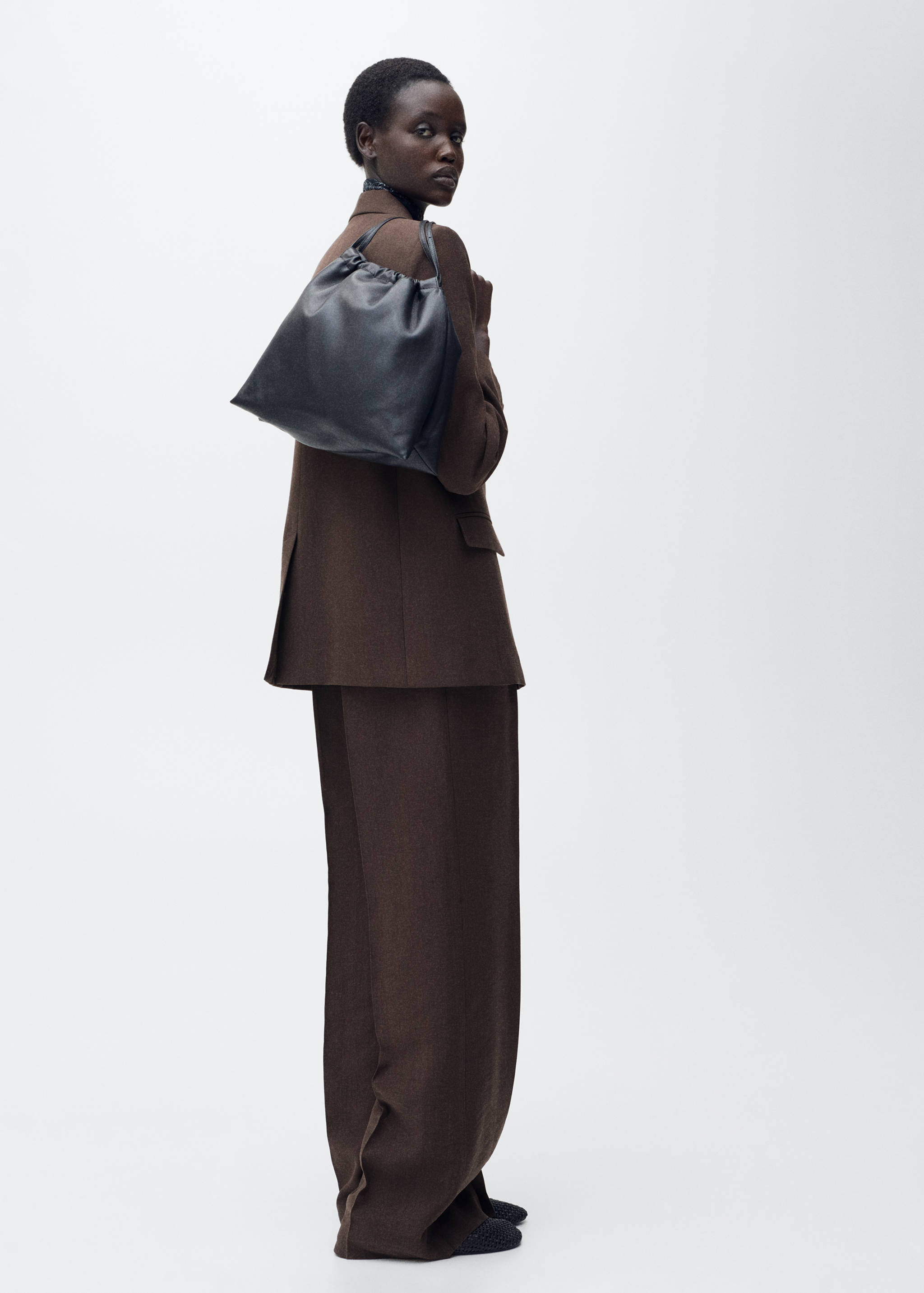 Straight-fit lyocell suit blazer - Details of the article 1