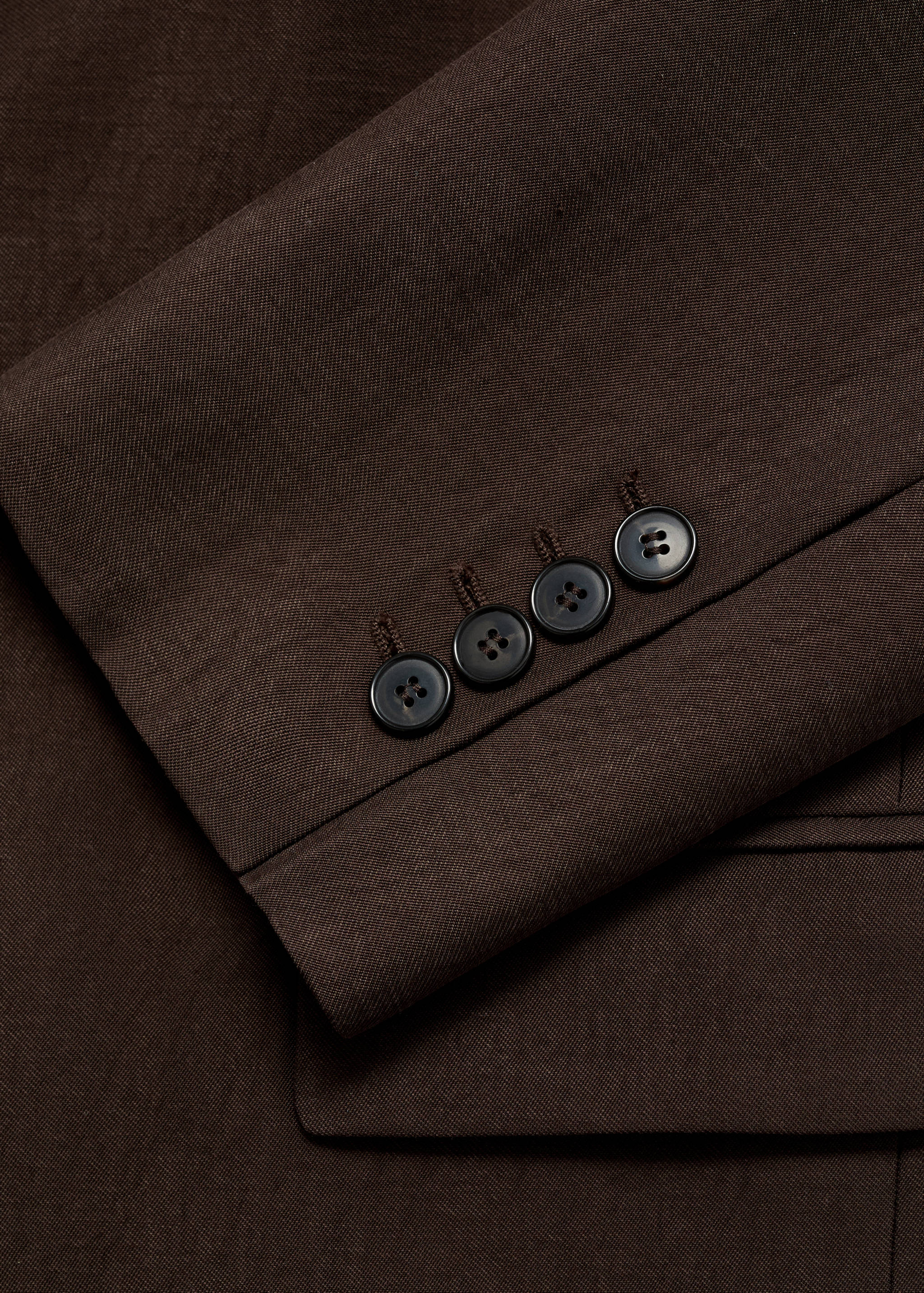 Straight-fit lyocell suit blazer - Details of the article 0