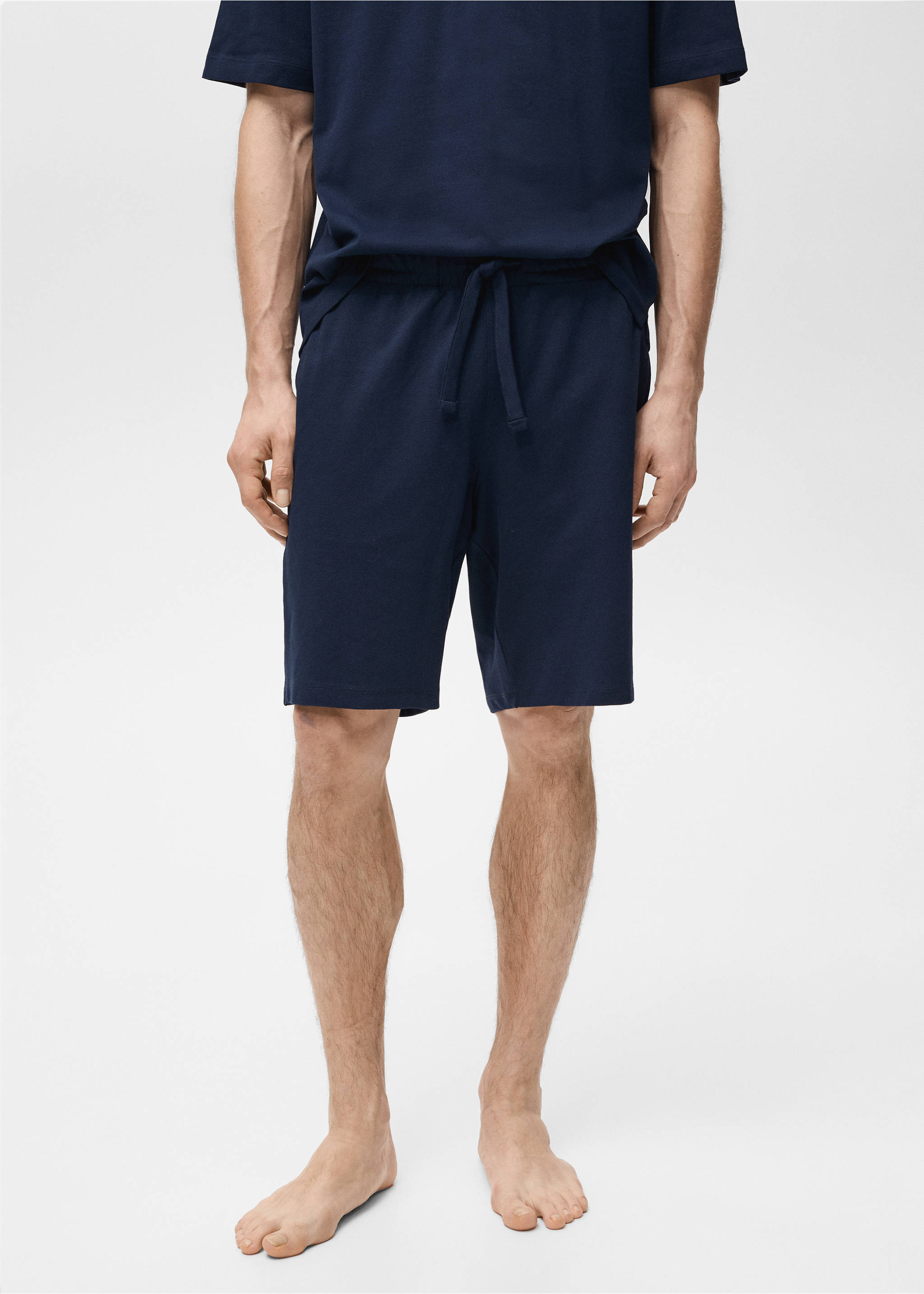 Pack pijama algodón corto - Detalle del artículo 6, Azul marino oscuro. Ref: 87055916-00.