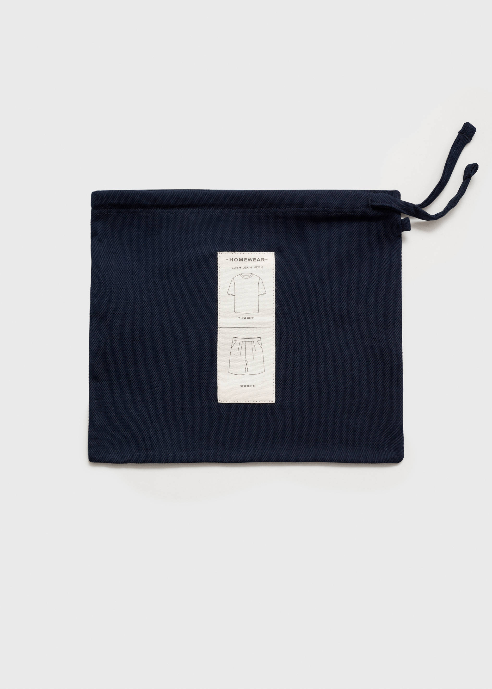 Pack pijama algodón corto - Detalle del artículo 0, Azul marino oscuro. Ref: 87055916-00.