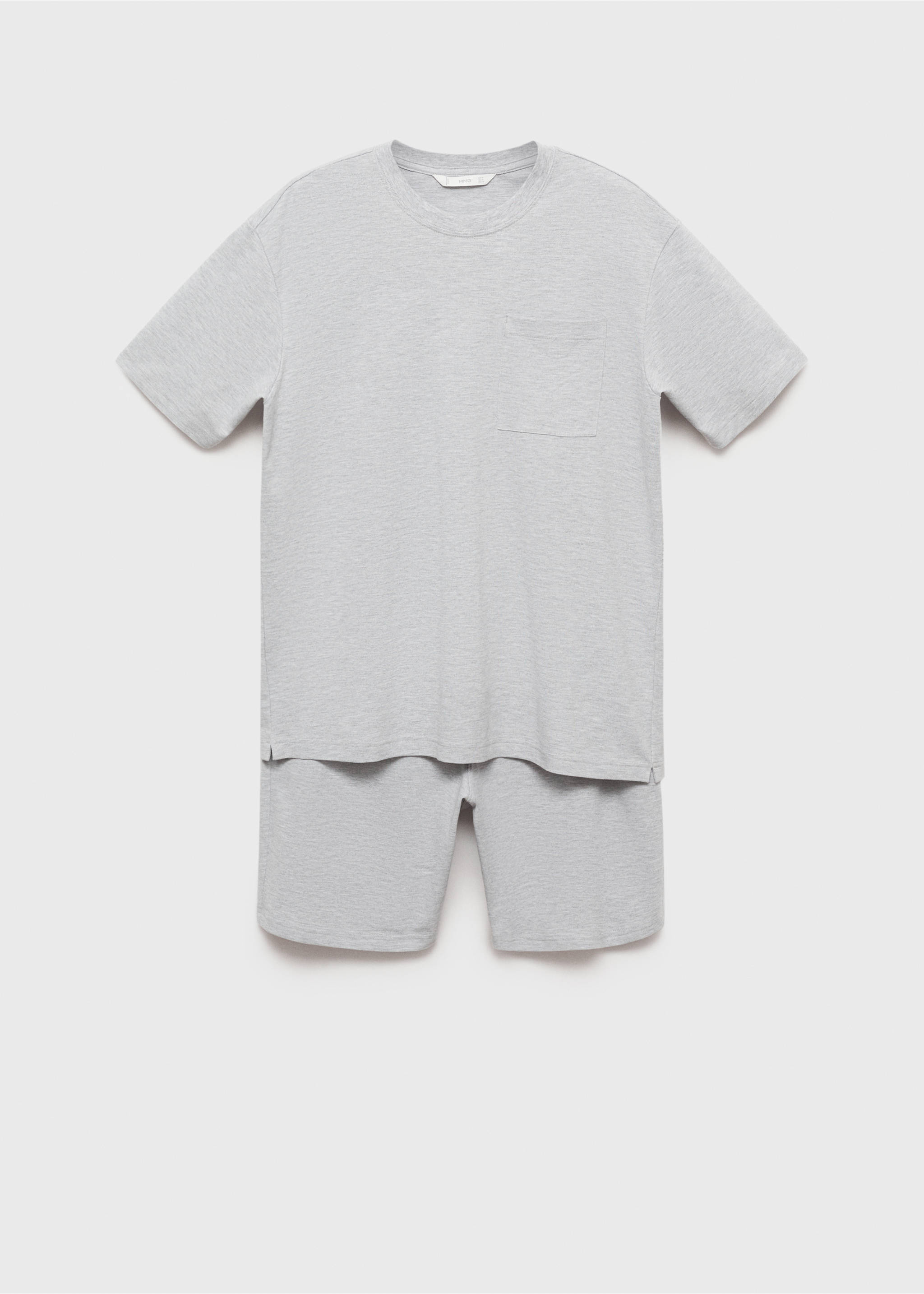Pack pijama algodón corto - Artículo sin modelo, Gris. Ref: 87055916-00.