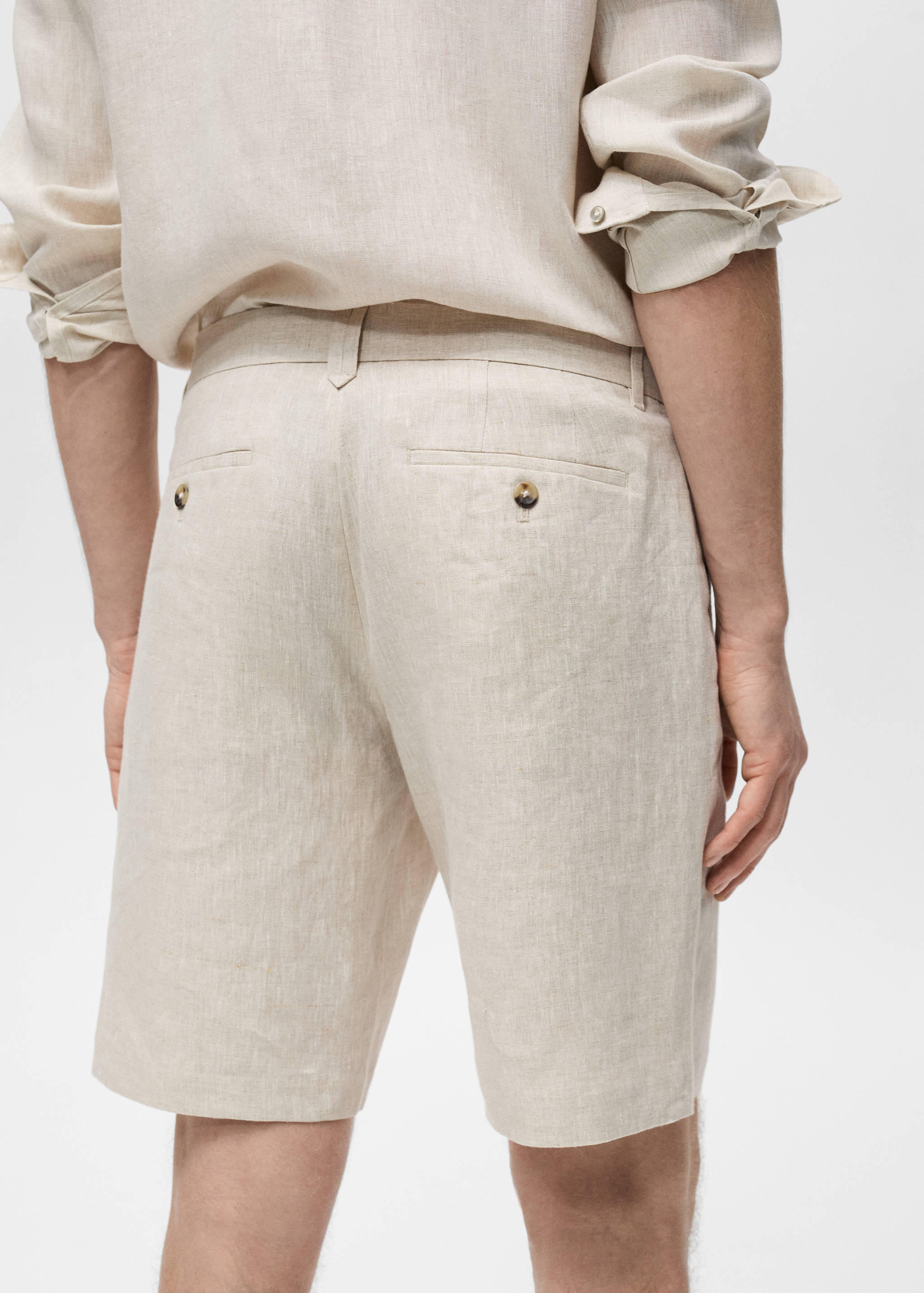 Bermudas slim fit 100% lino - Detalle del artículo 2