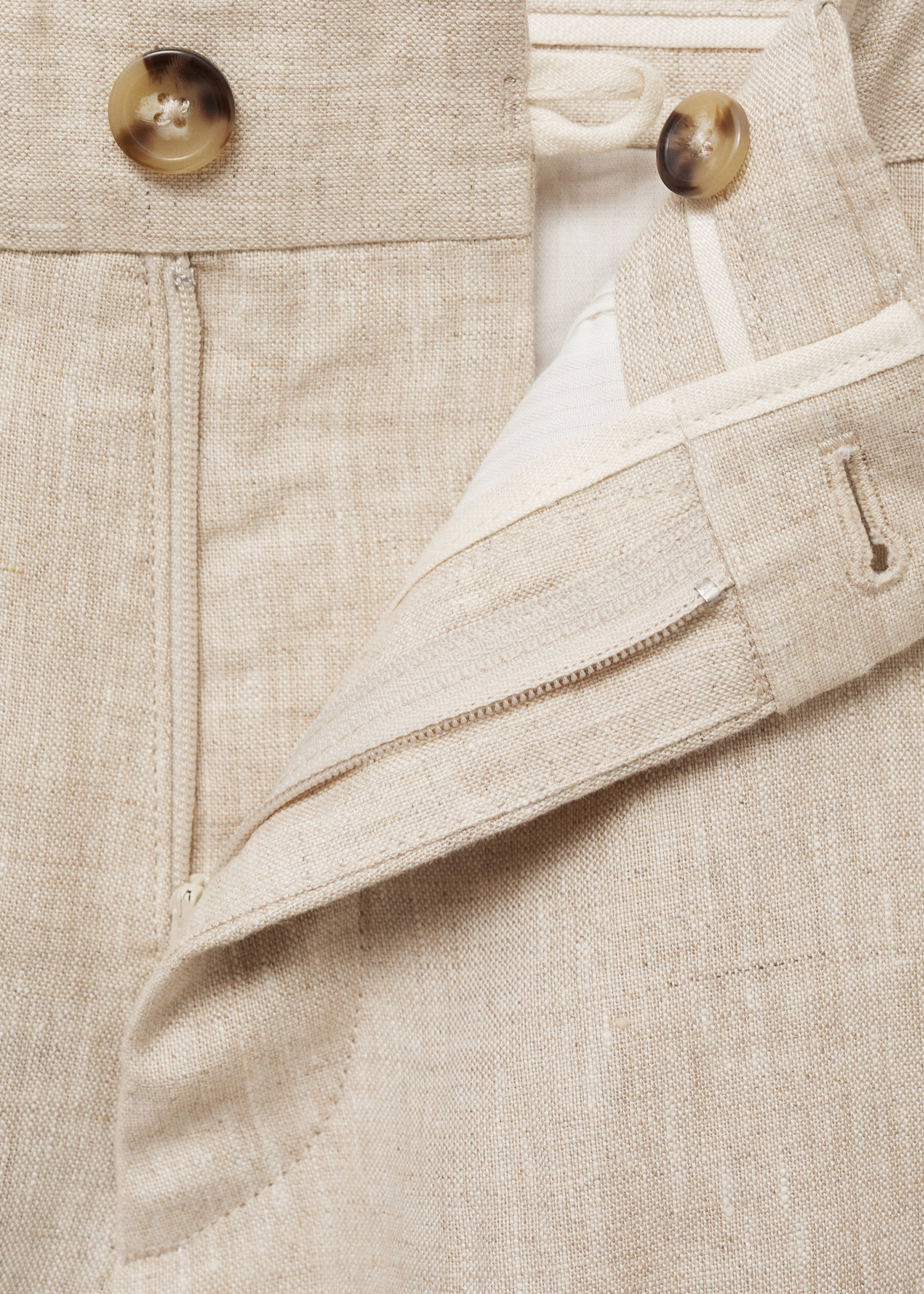 Bermudas slim fit 100% lino - Detalle del artículo 0