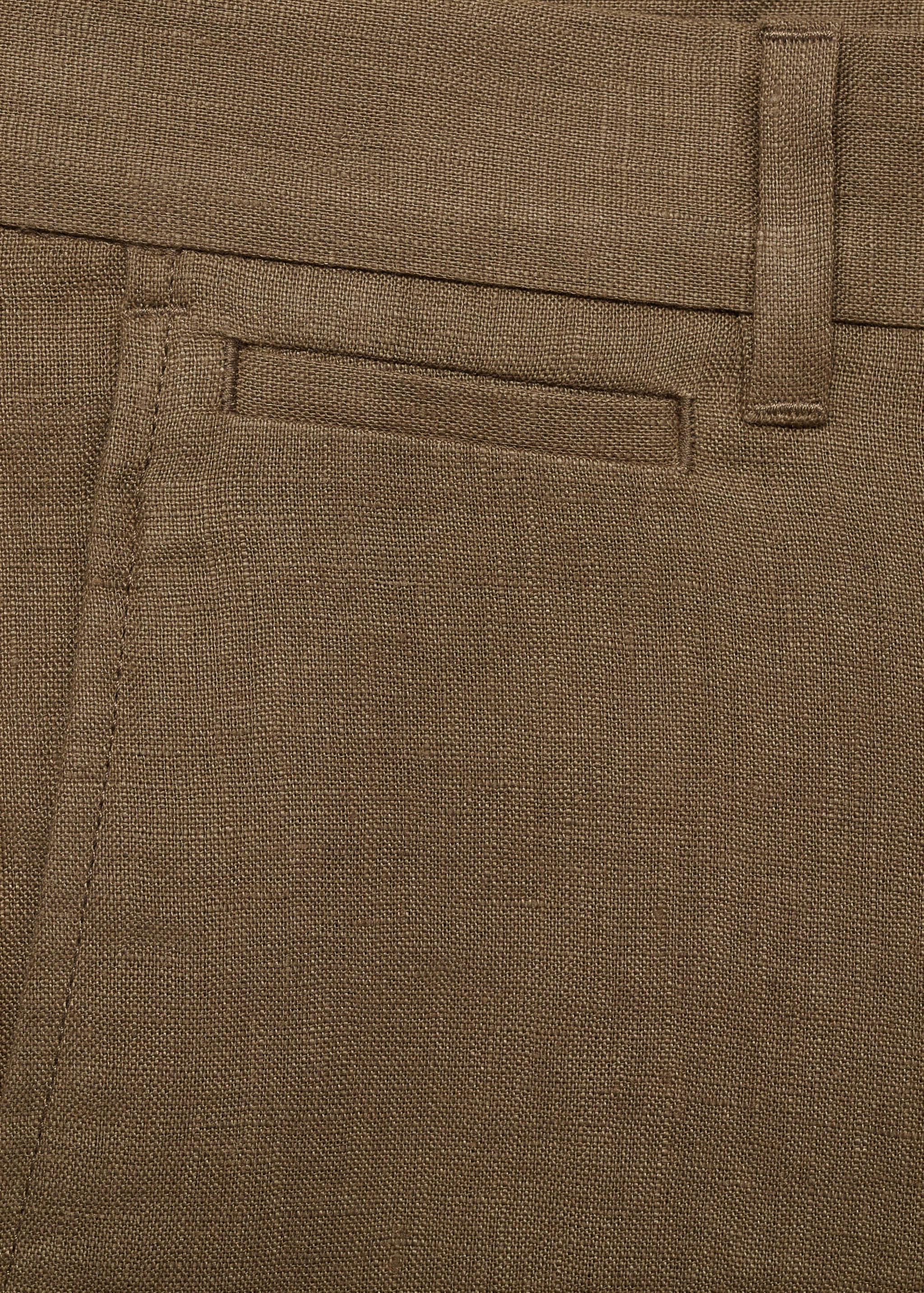 Bermudas slim fit 100% lino - Detalle del artículo 0