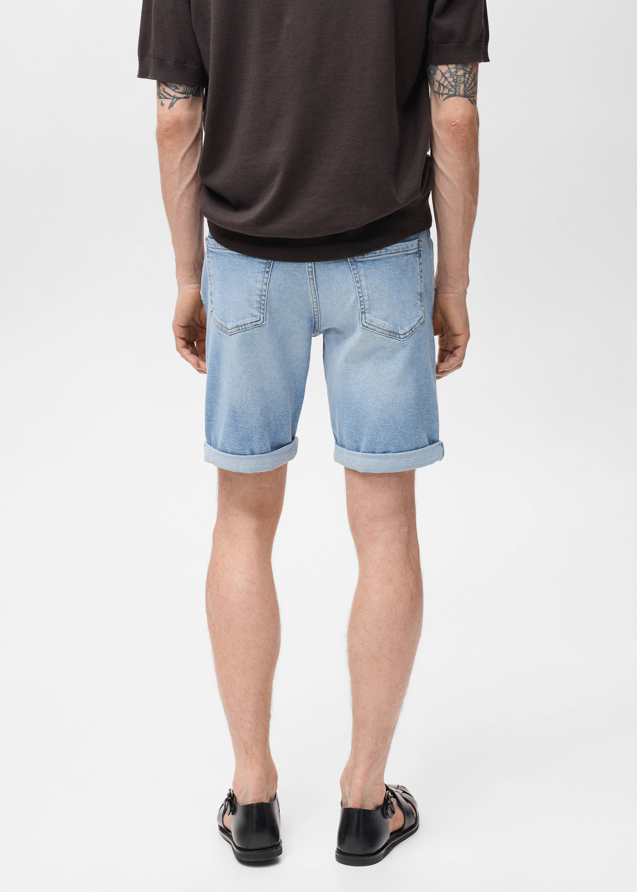 Bermudas vaqueras slim fit - Reverso del artículo