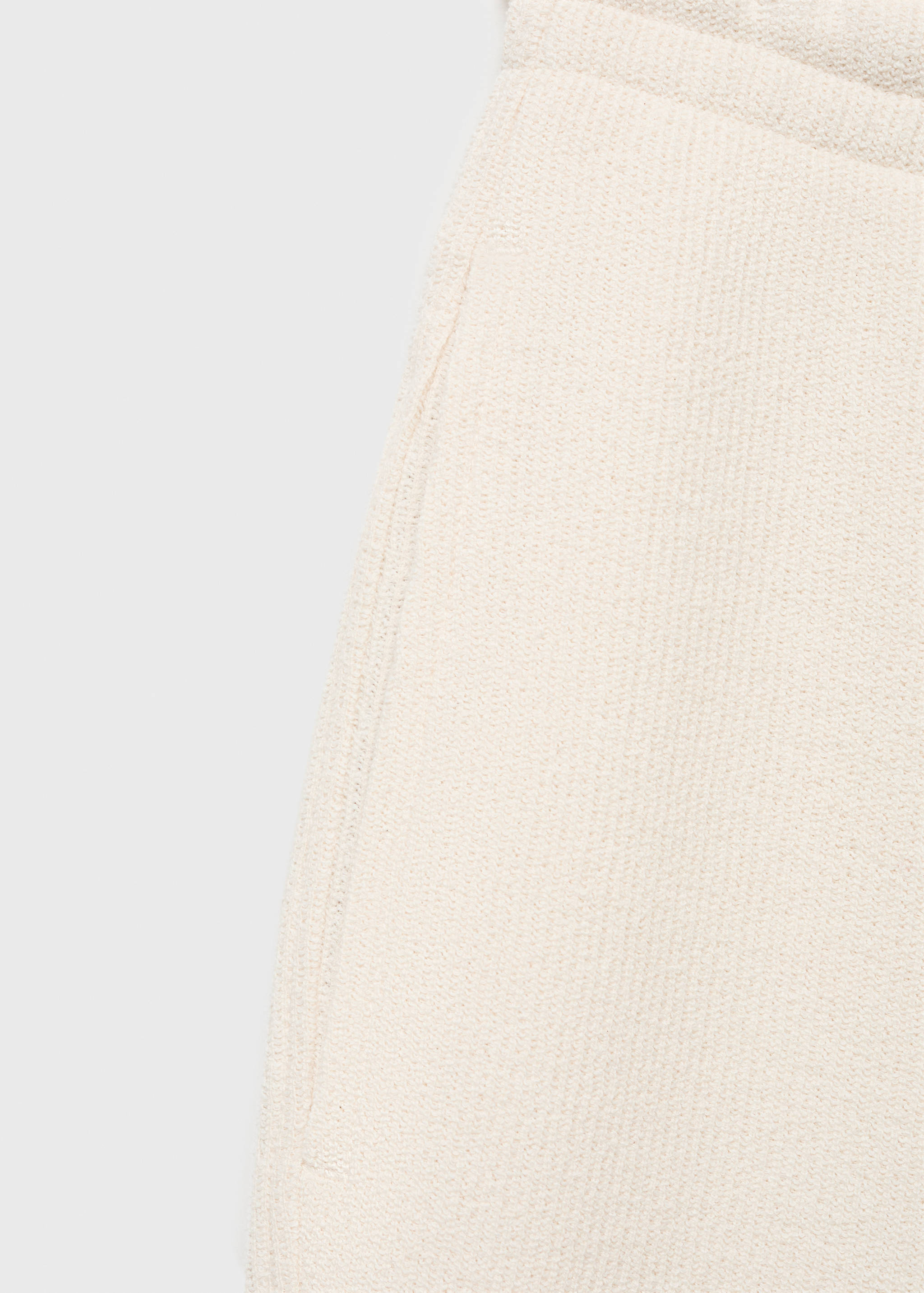 Textured cotton bermuda shorts with drawstring - Details of the article 0