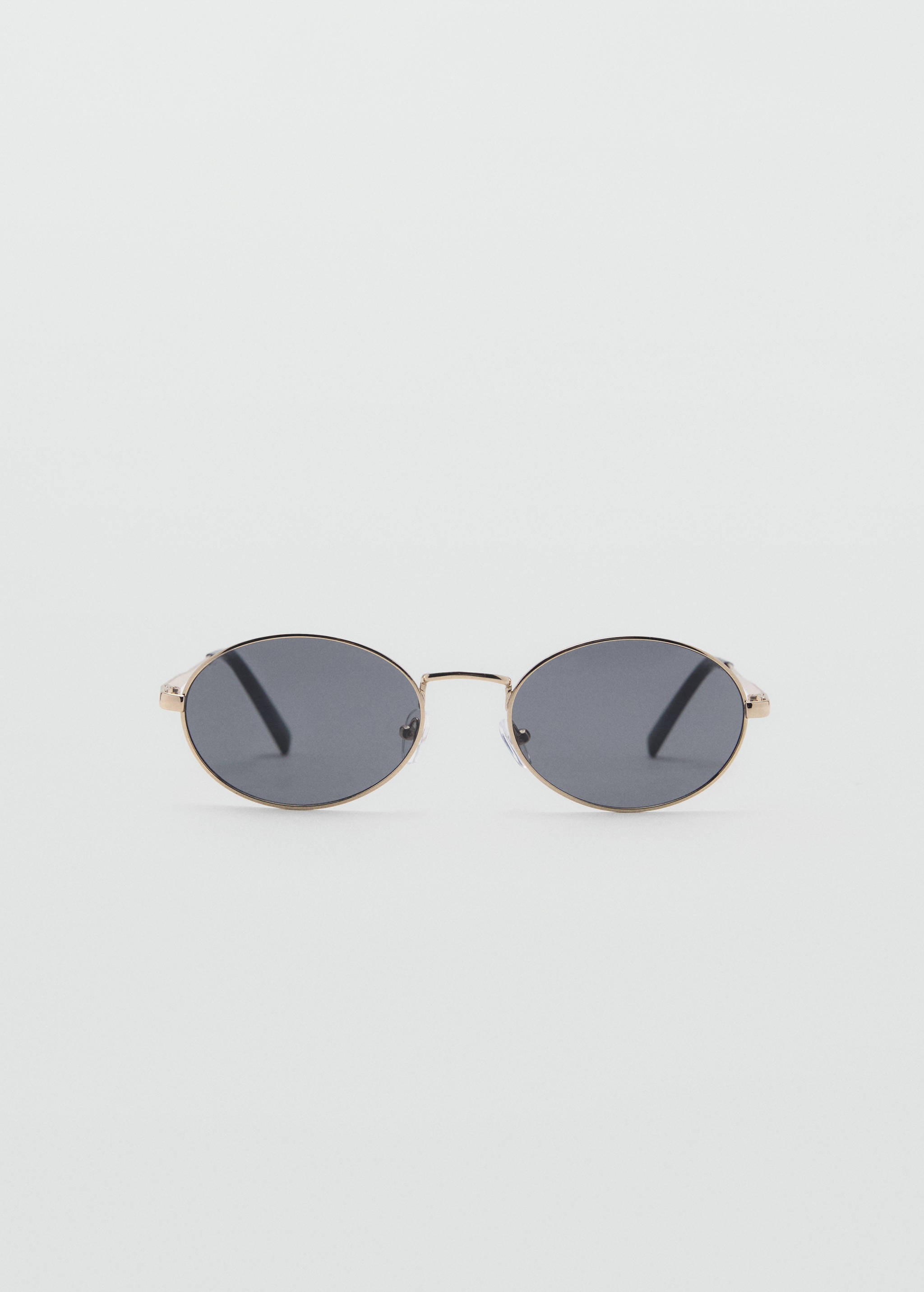 Round metal-rimmed sunglasses - Article without model