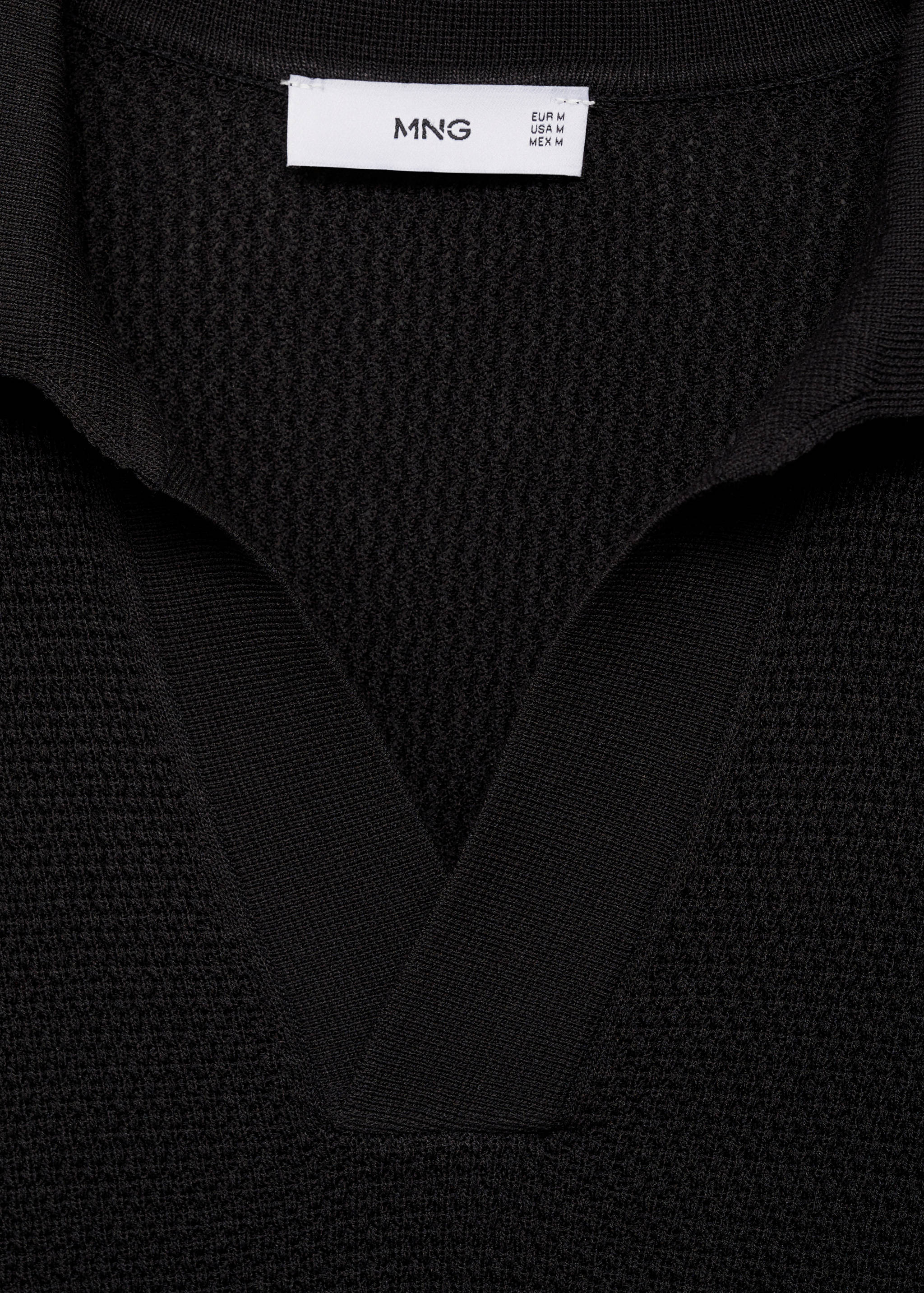 Structured fine-knit polo shirt - Details of the article 8
