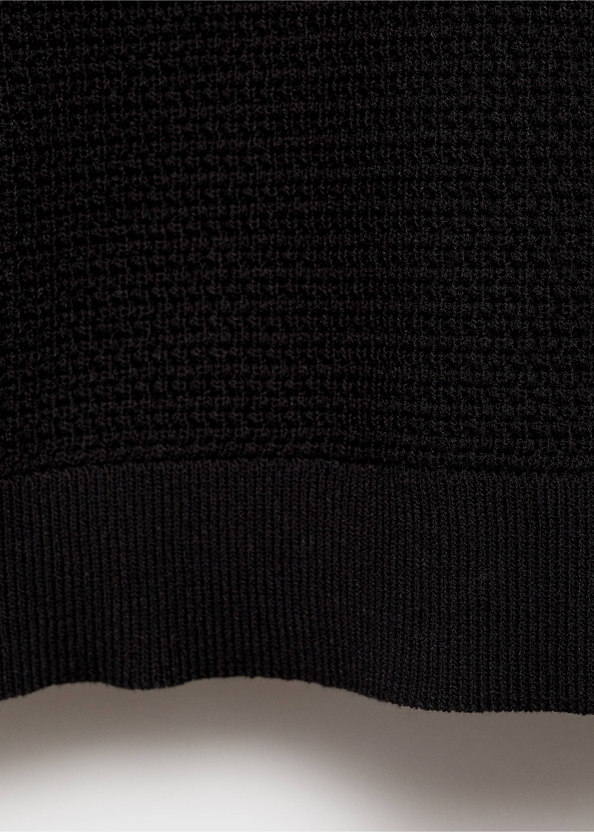Polo maille fine structuré - Détail de l'article 0, Noir. Ref: 87055933-00.