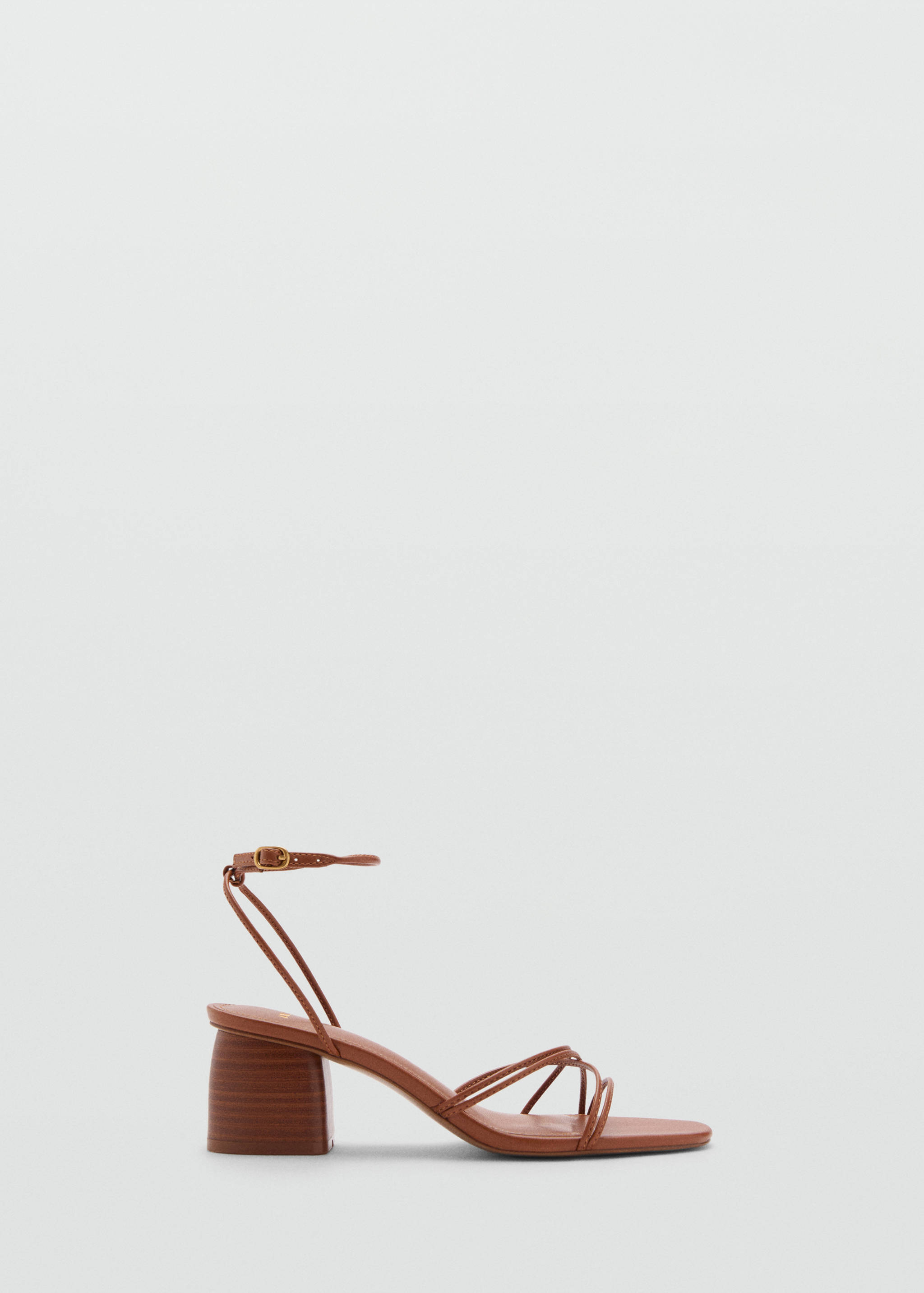 Heeled sandal with crossed straps - Article without model