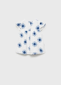 Printed cotton blouse — White 7