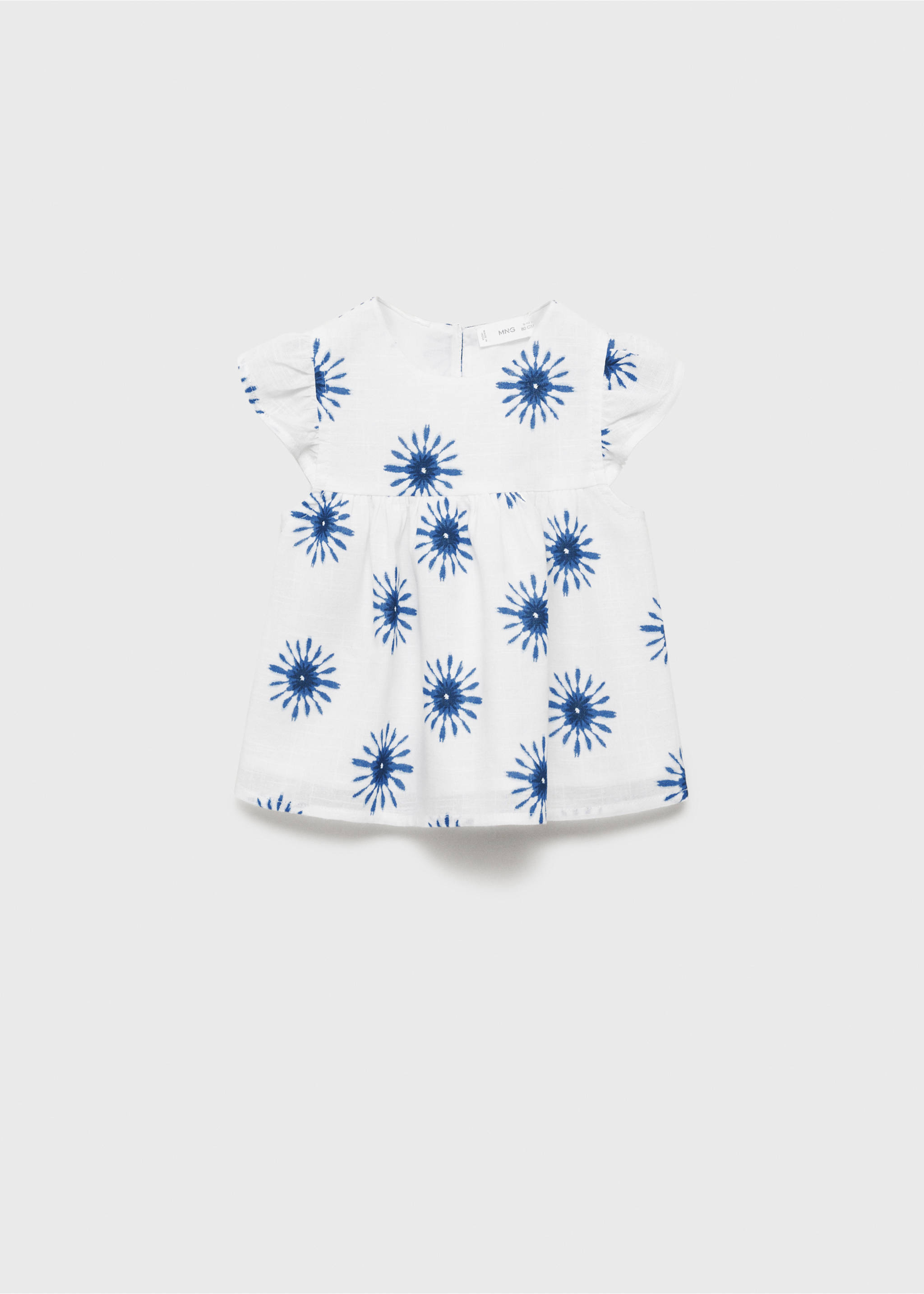 Blusa algodón estampada - Artículo sin modelo, Blanco. Ref: 87055937-00.