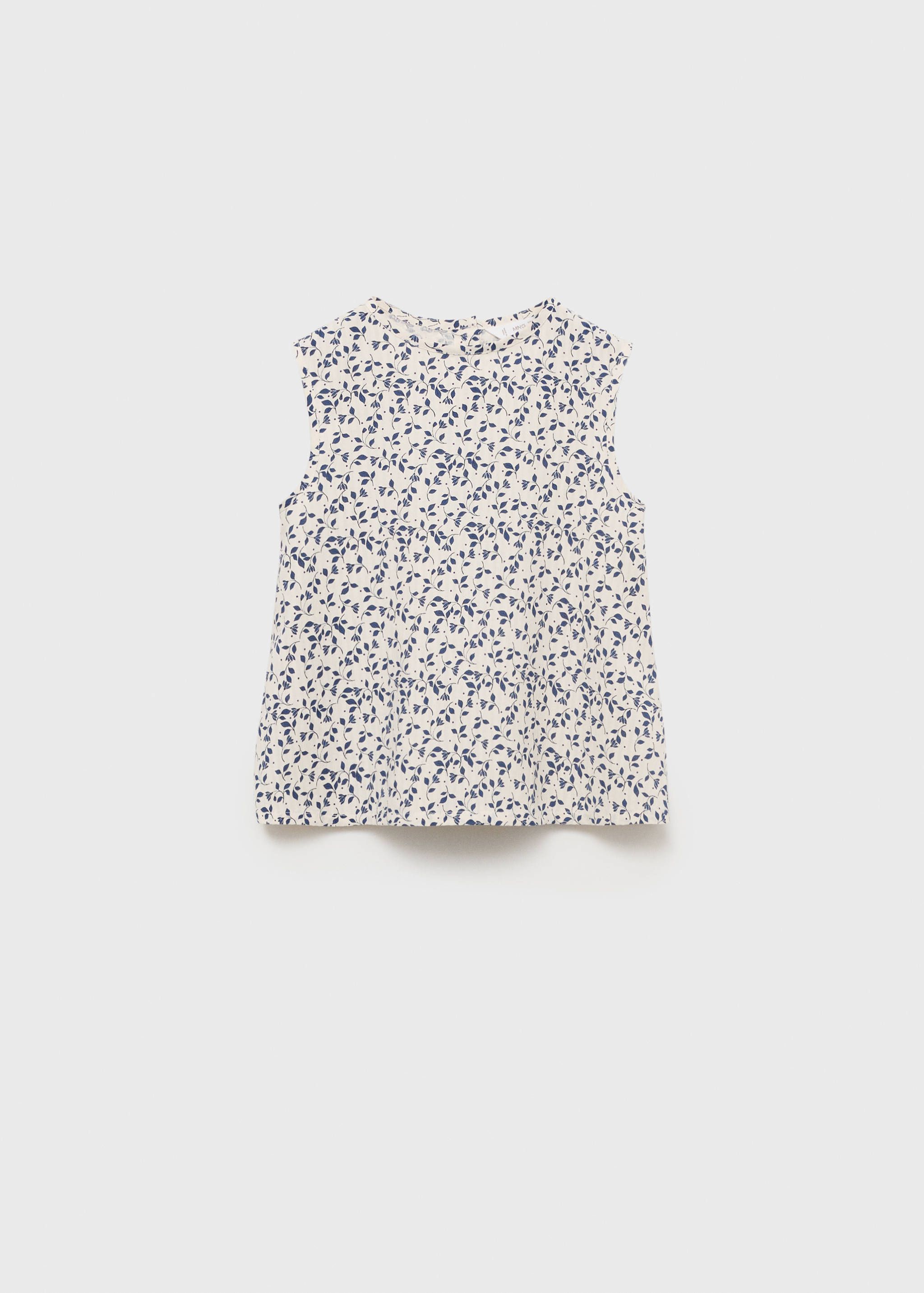 Sleeveless printed blouse - Article without model