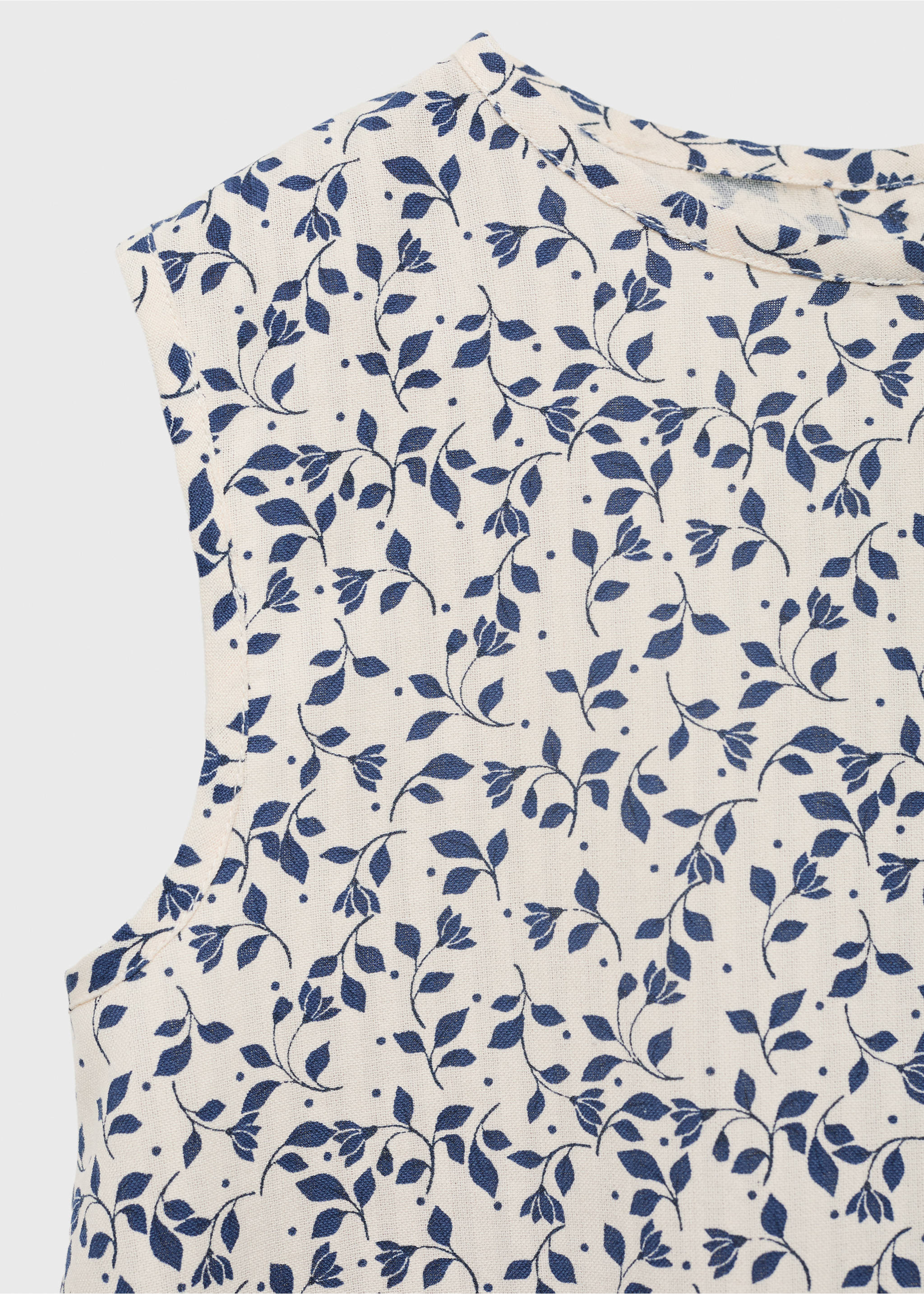 Blusa estampada sin mangas - Detalle del artículo 8, Blanco. Ref: 87055940-00.