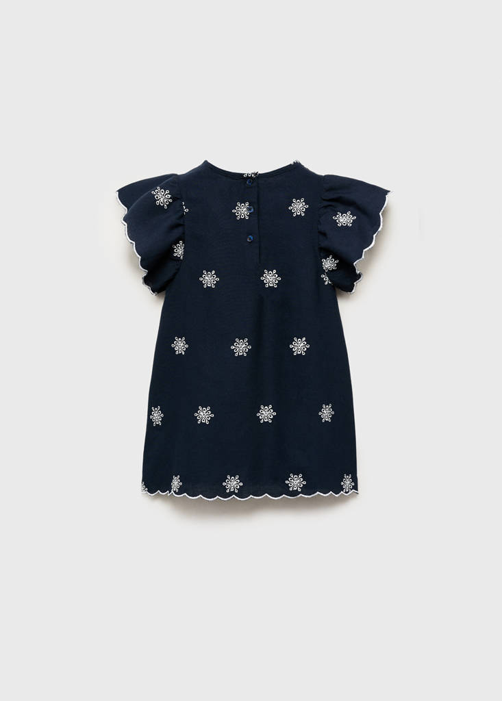 Embroidered detail dress