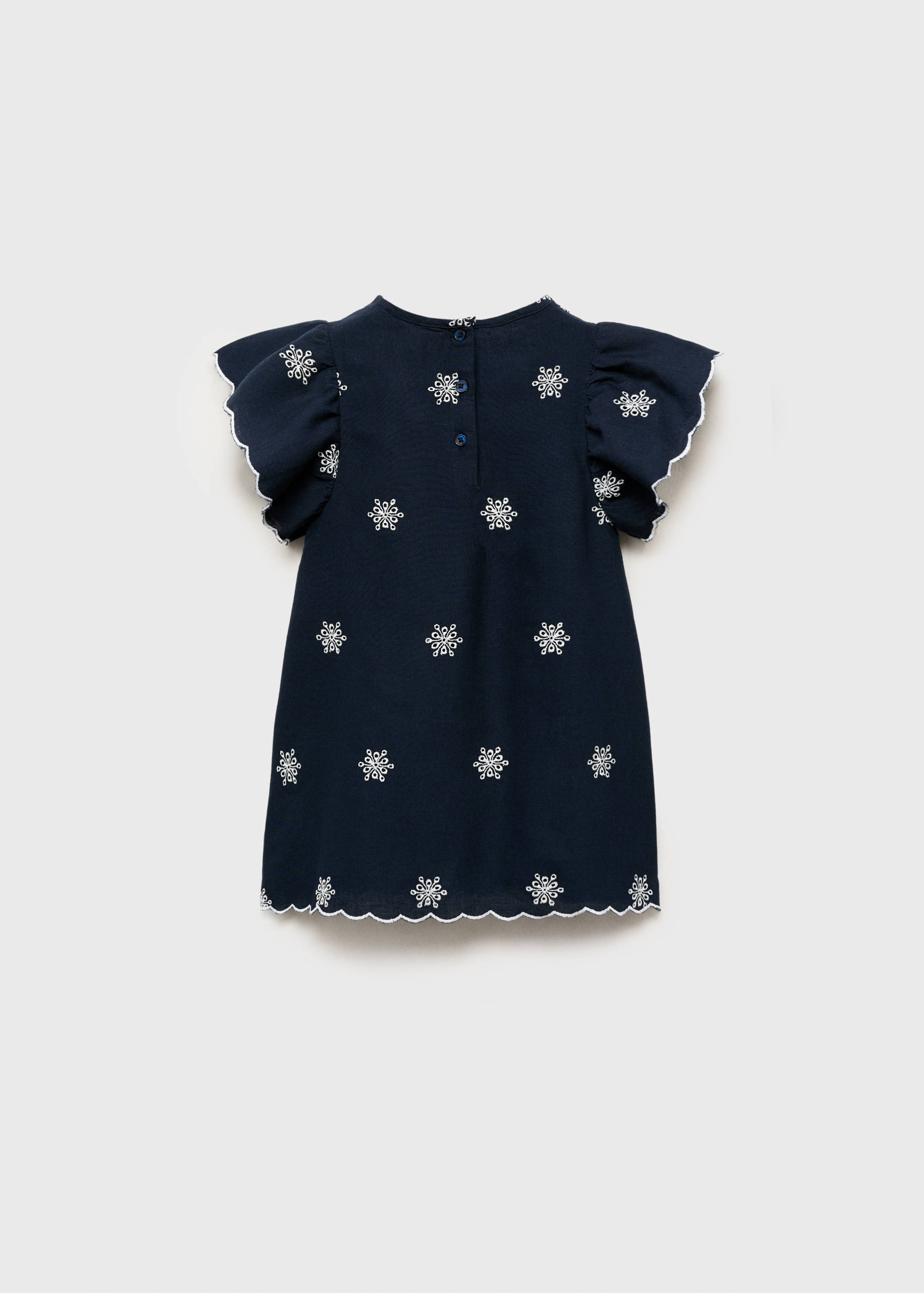 Embroidered detail dress - Reverse of the article