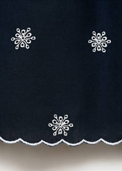 Embroidered detail dress — Dark Navy 5