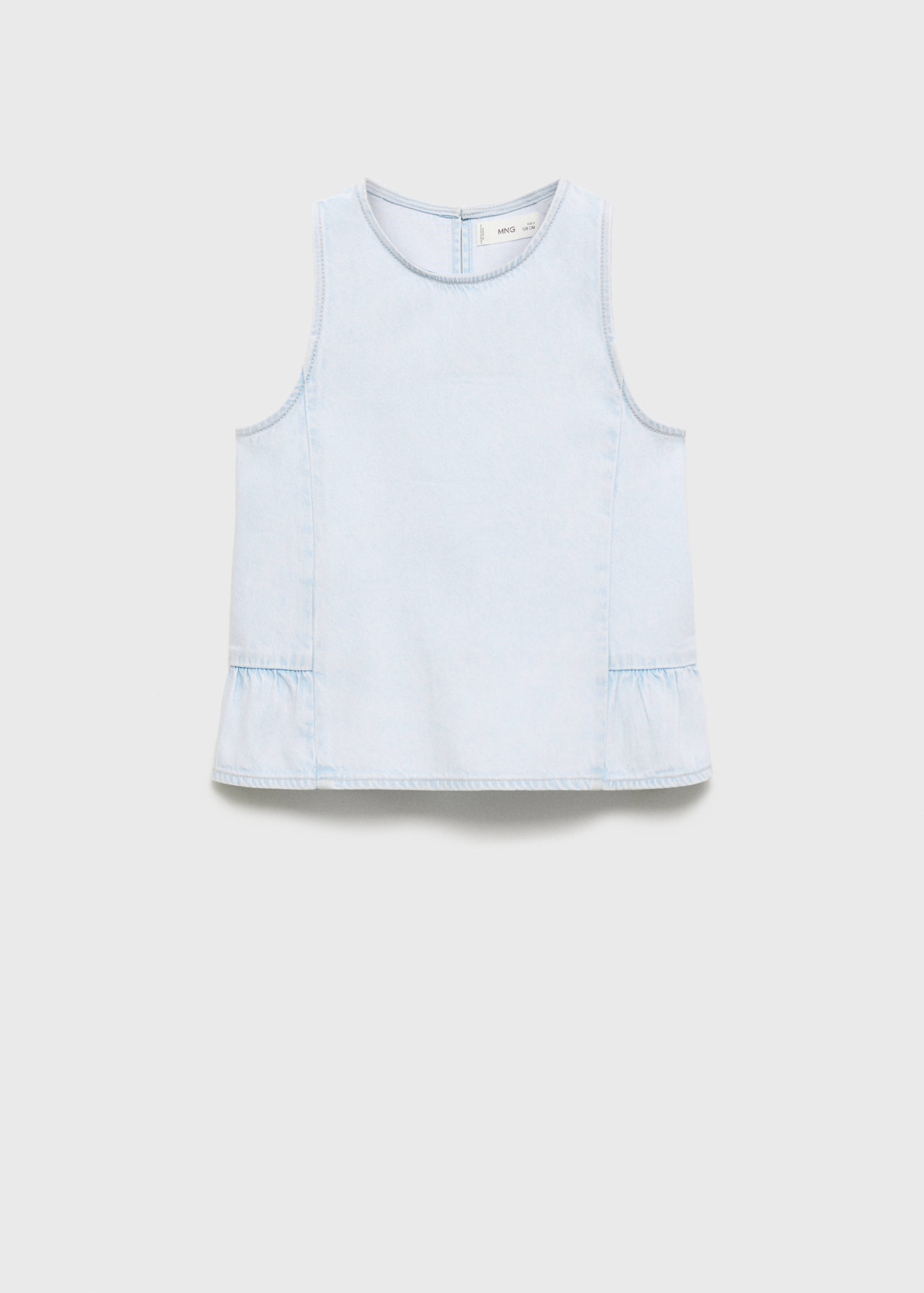 Frilled denim shirt - Article without model