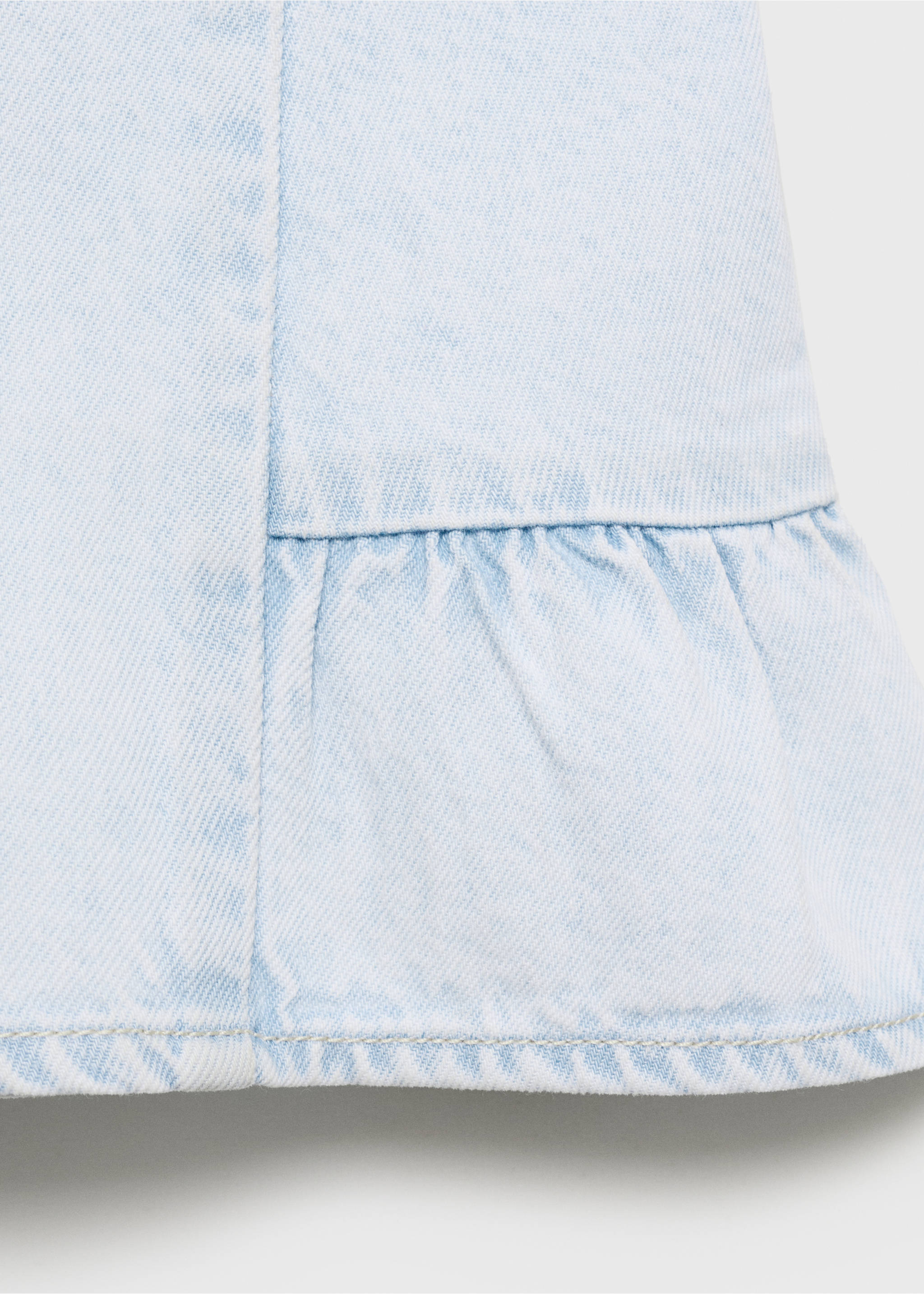 Blouse denim volant - Détail de l'article 0, Bleu clair. Ref: 87055943-00.