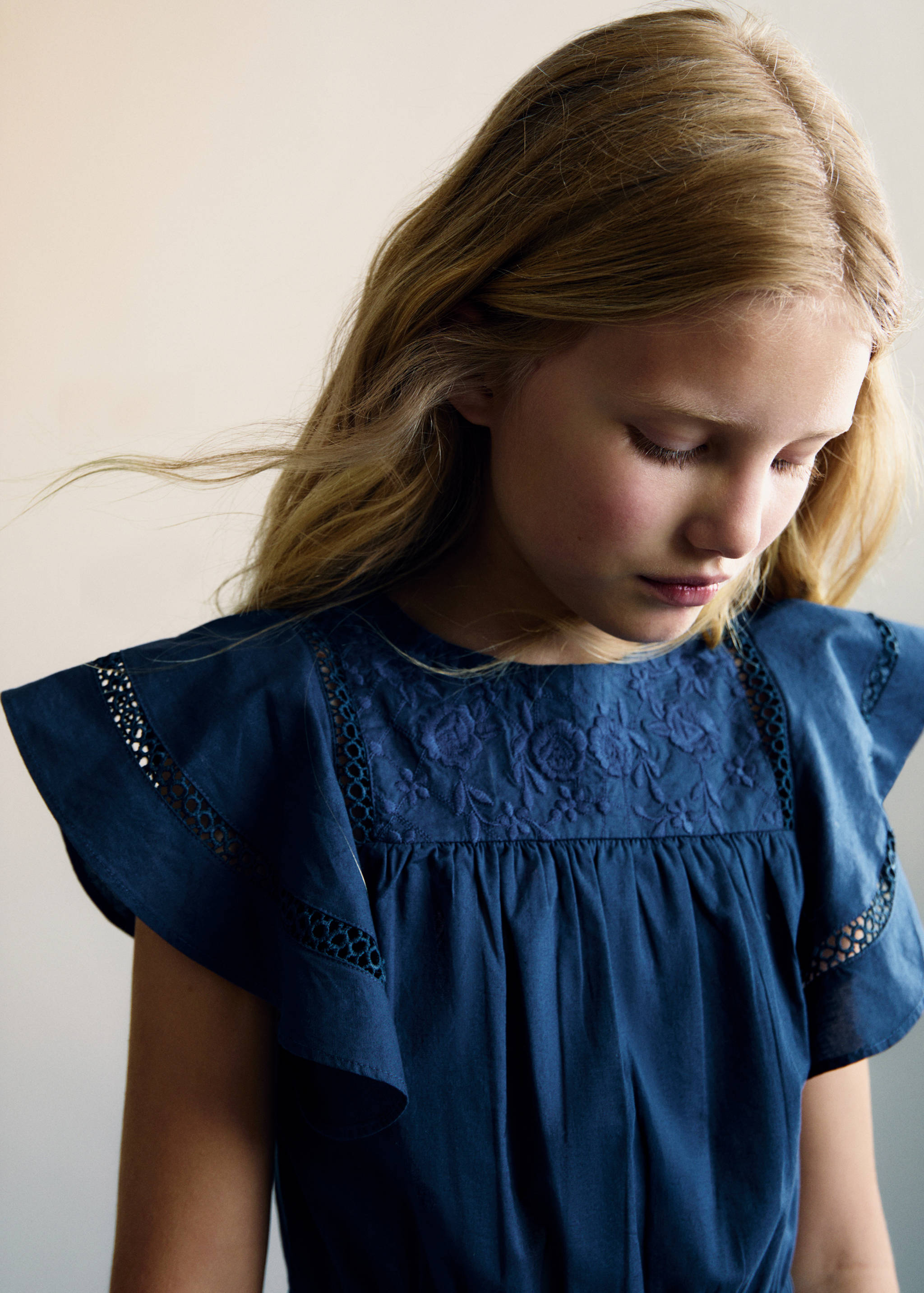 Long embroidered jumpsuit - Details of the article 1