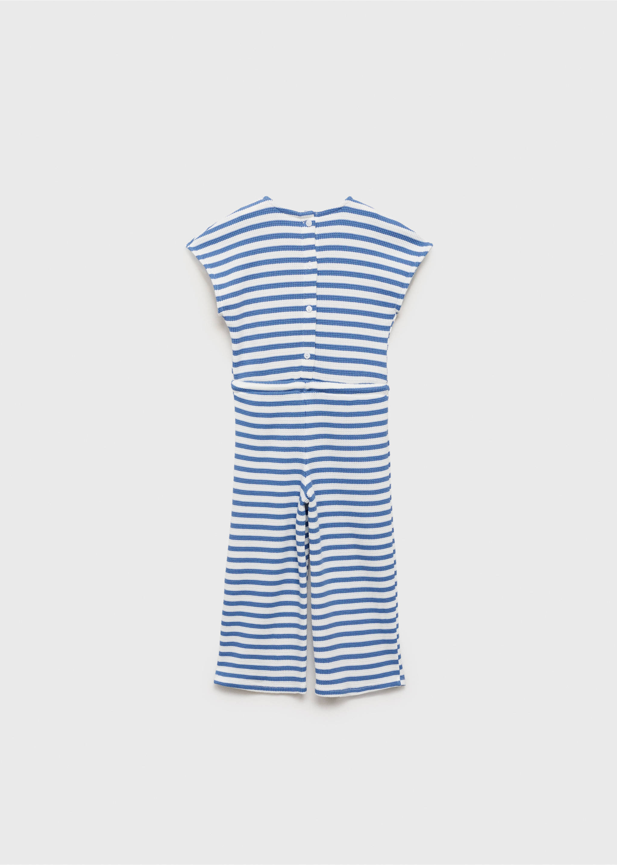 Striped long jumpsuit - Reverse of the article, Dark Navy. Ref: 87055948-00.