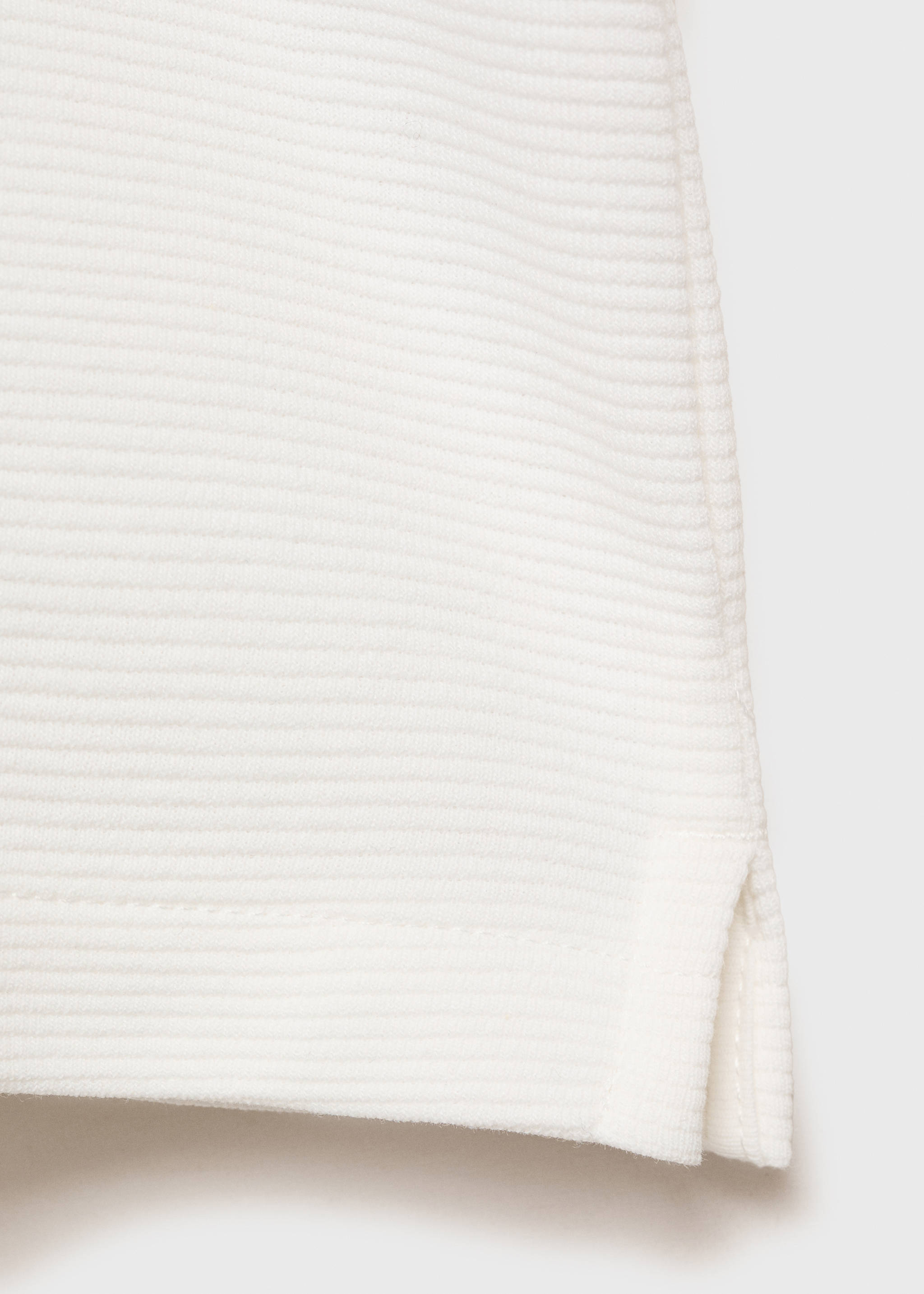 Textured knitted polo shirt - Details of the article 0