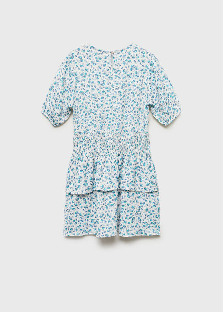 Floral ruffle dress — Off White