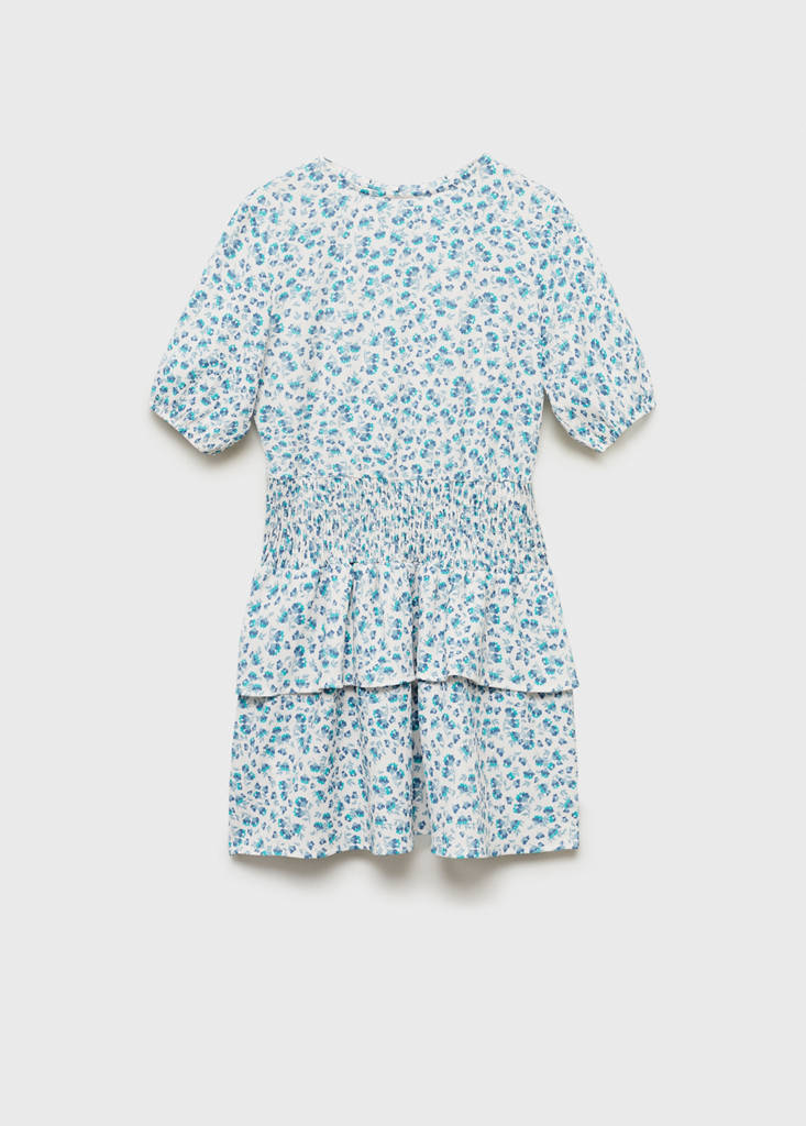 Floral ruffle dress — Off White