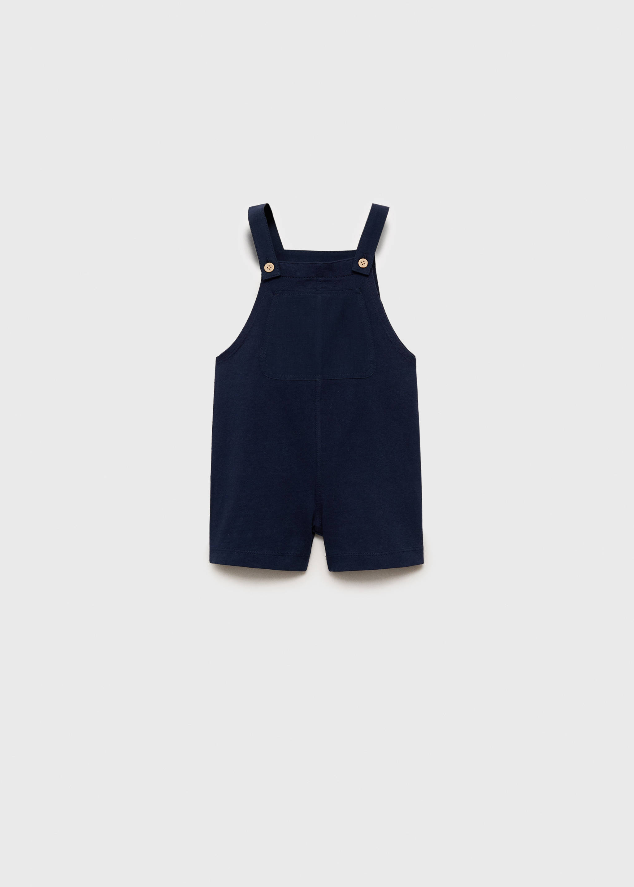 Cotton knit dungarees - Article without model