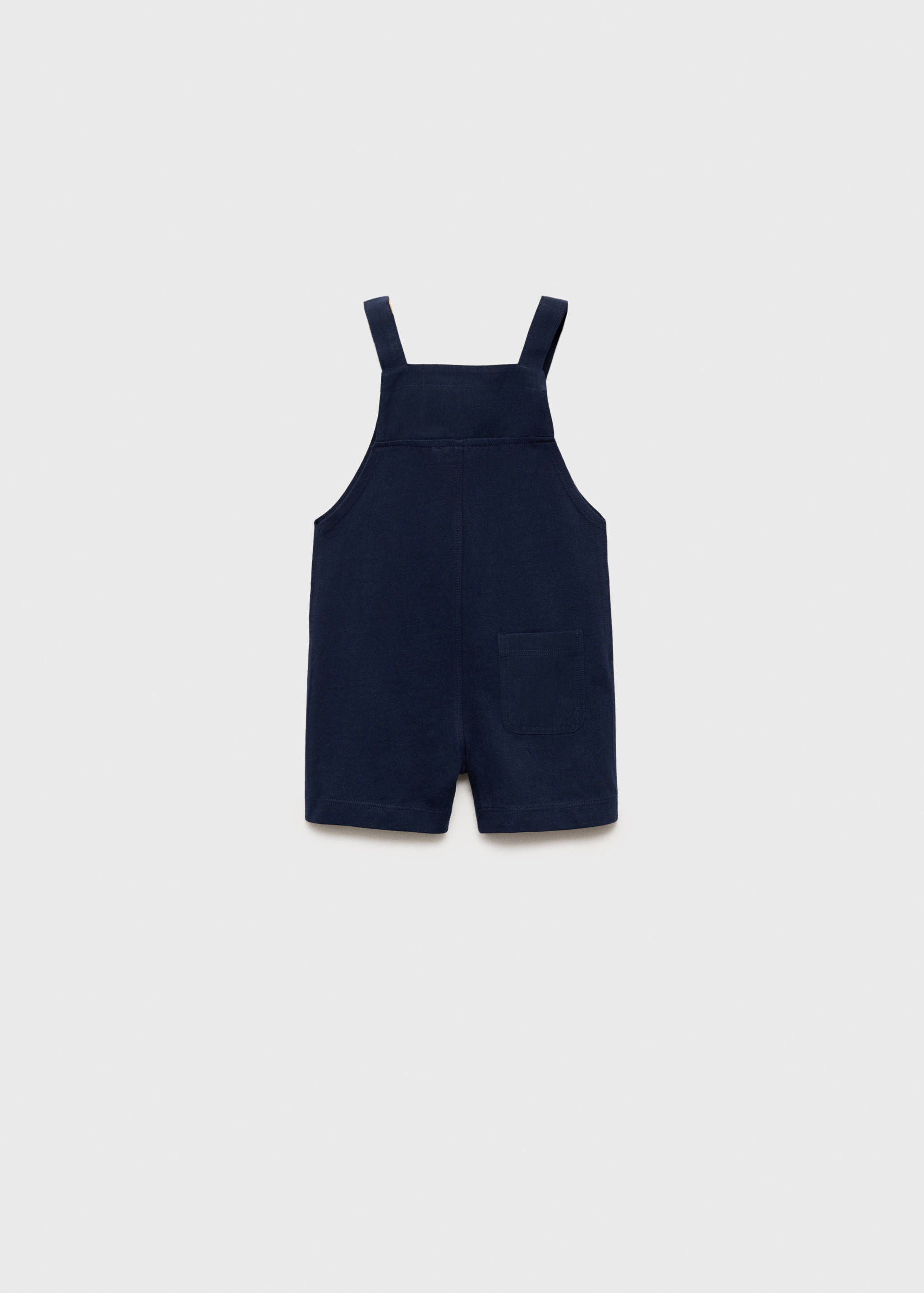 Cotton knit dungarees - Reverse of the article