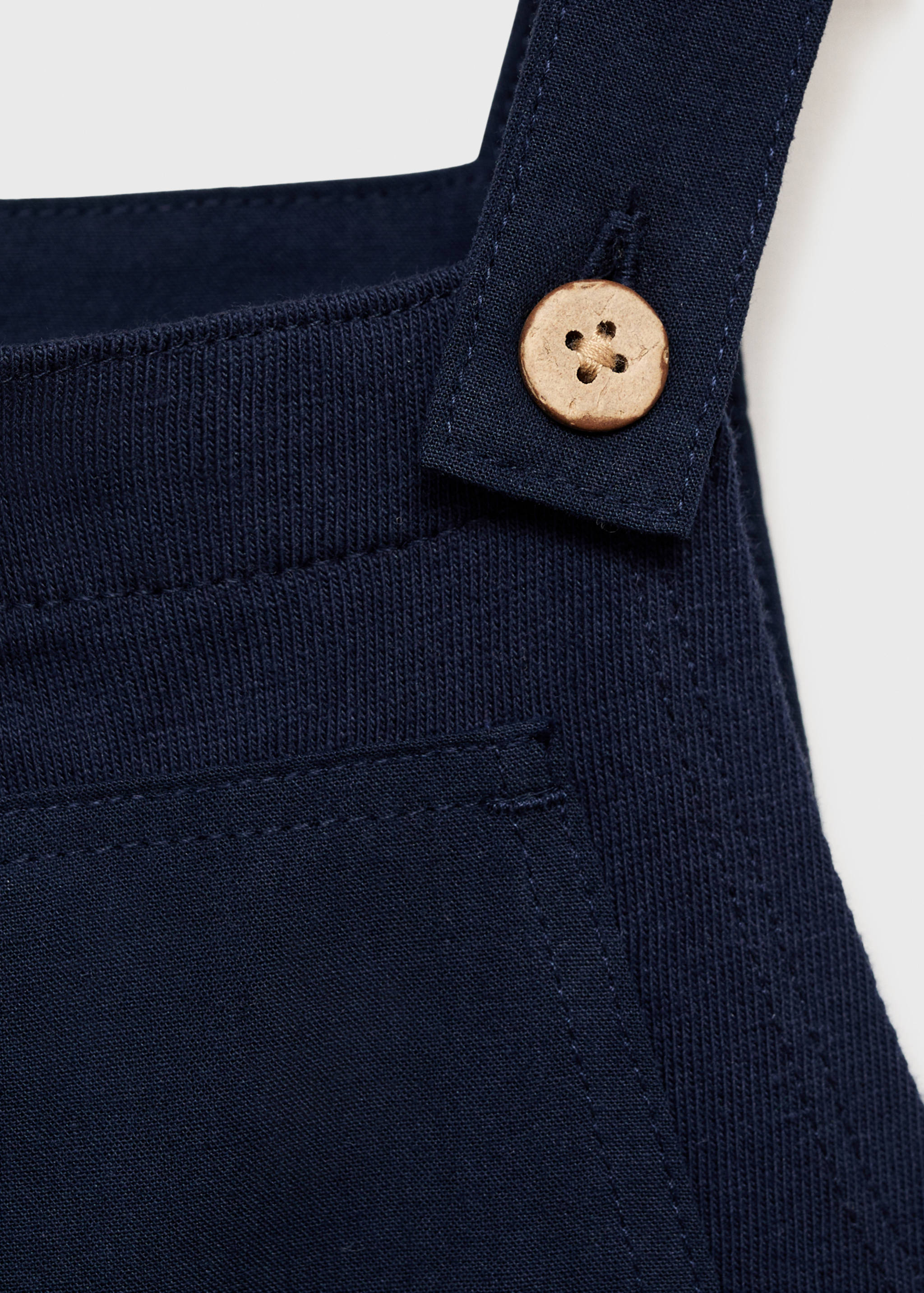 Cotton knit dungarees - Details of the article 8