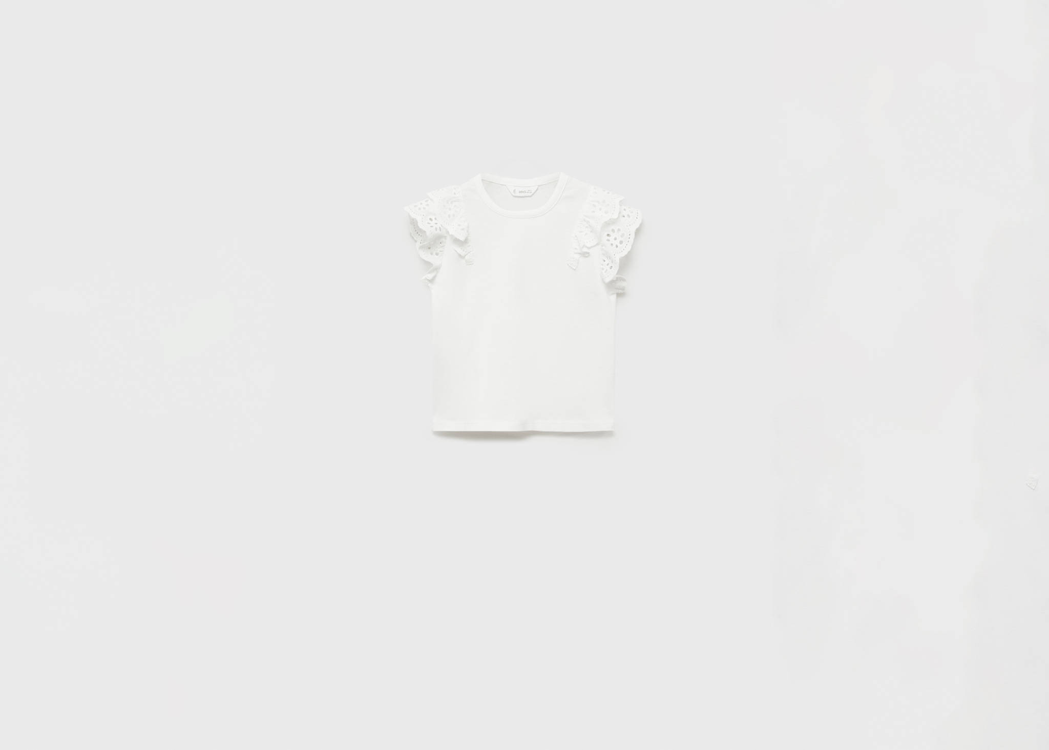 Bomullst-shirt med volanger - Panoramabild