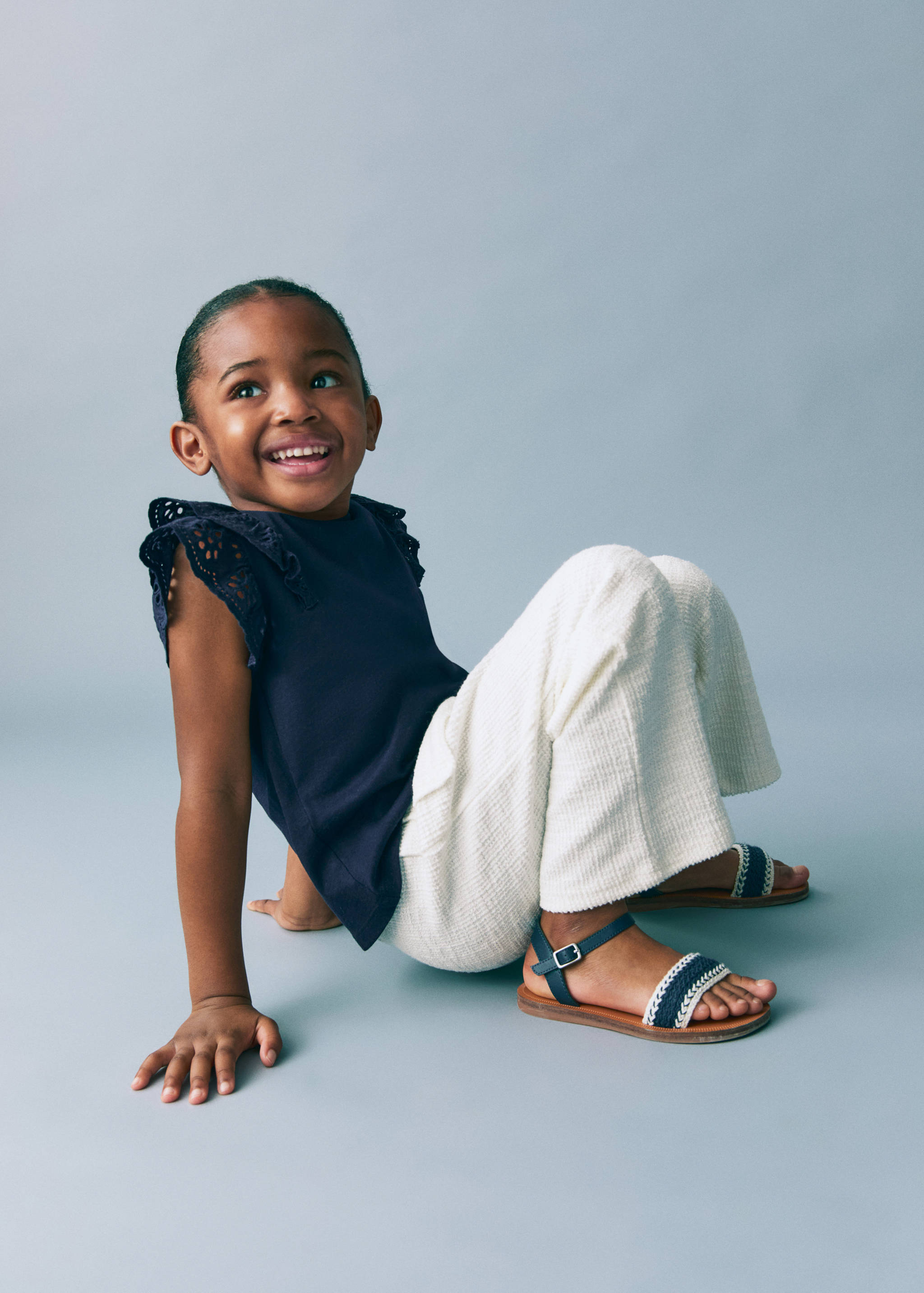 Camiseta algodón volantes - Plano general