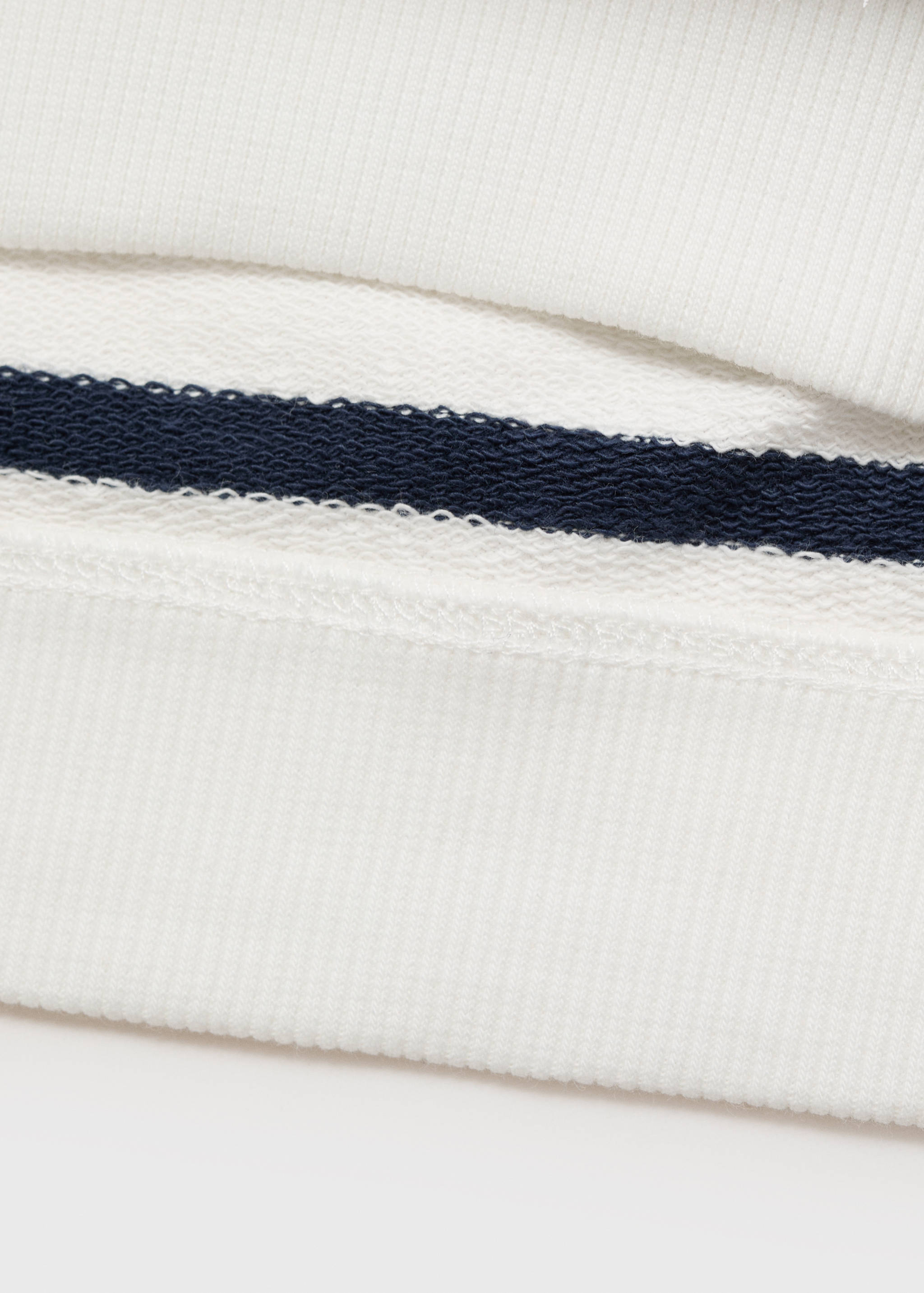 Striped cotton-blend sweatshirt - Details of the article 0