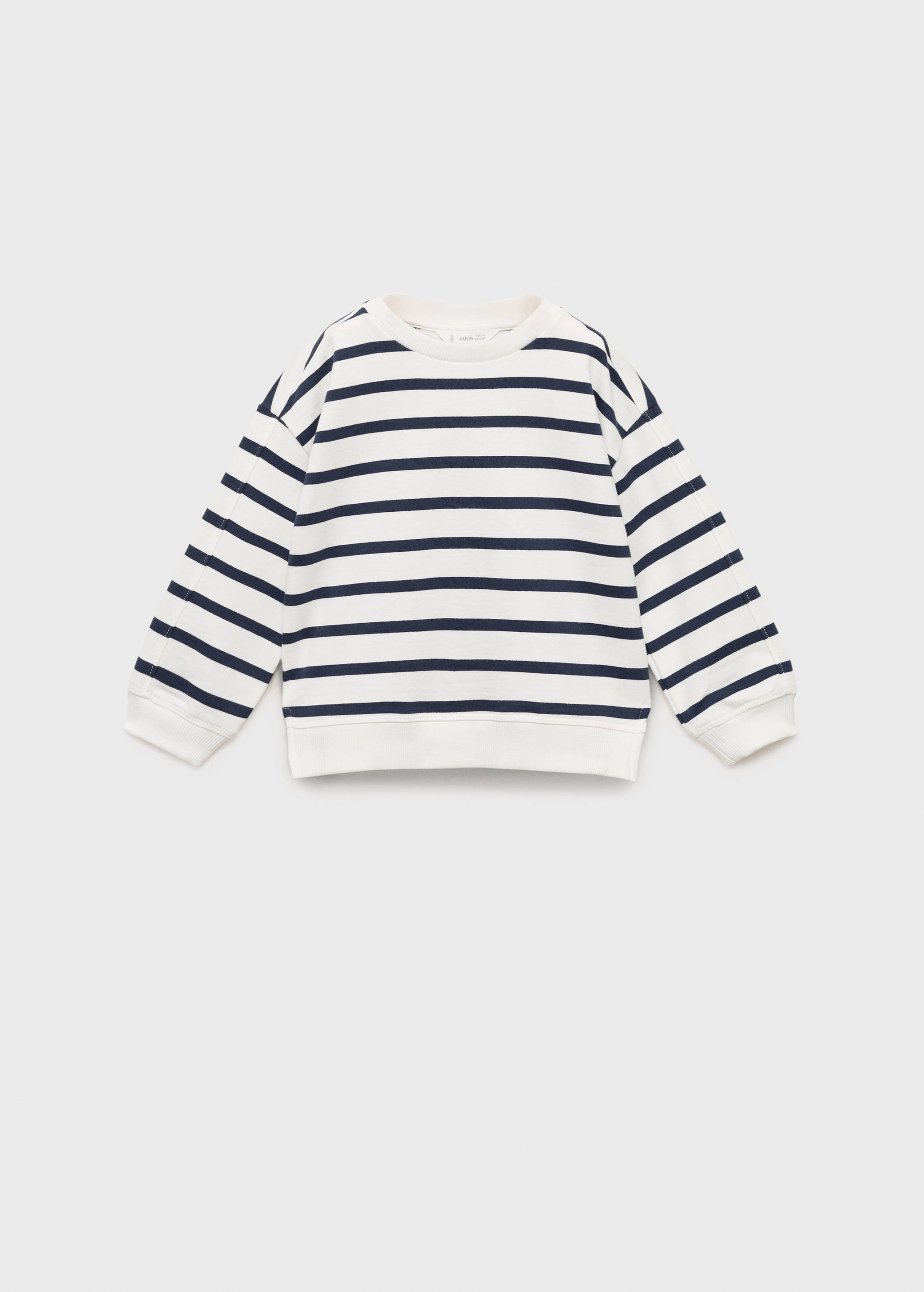 Striped cotton-blend sweatshirt - Article without model