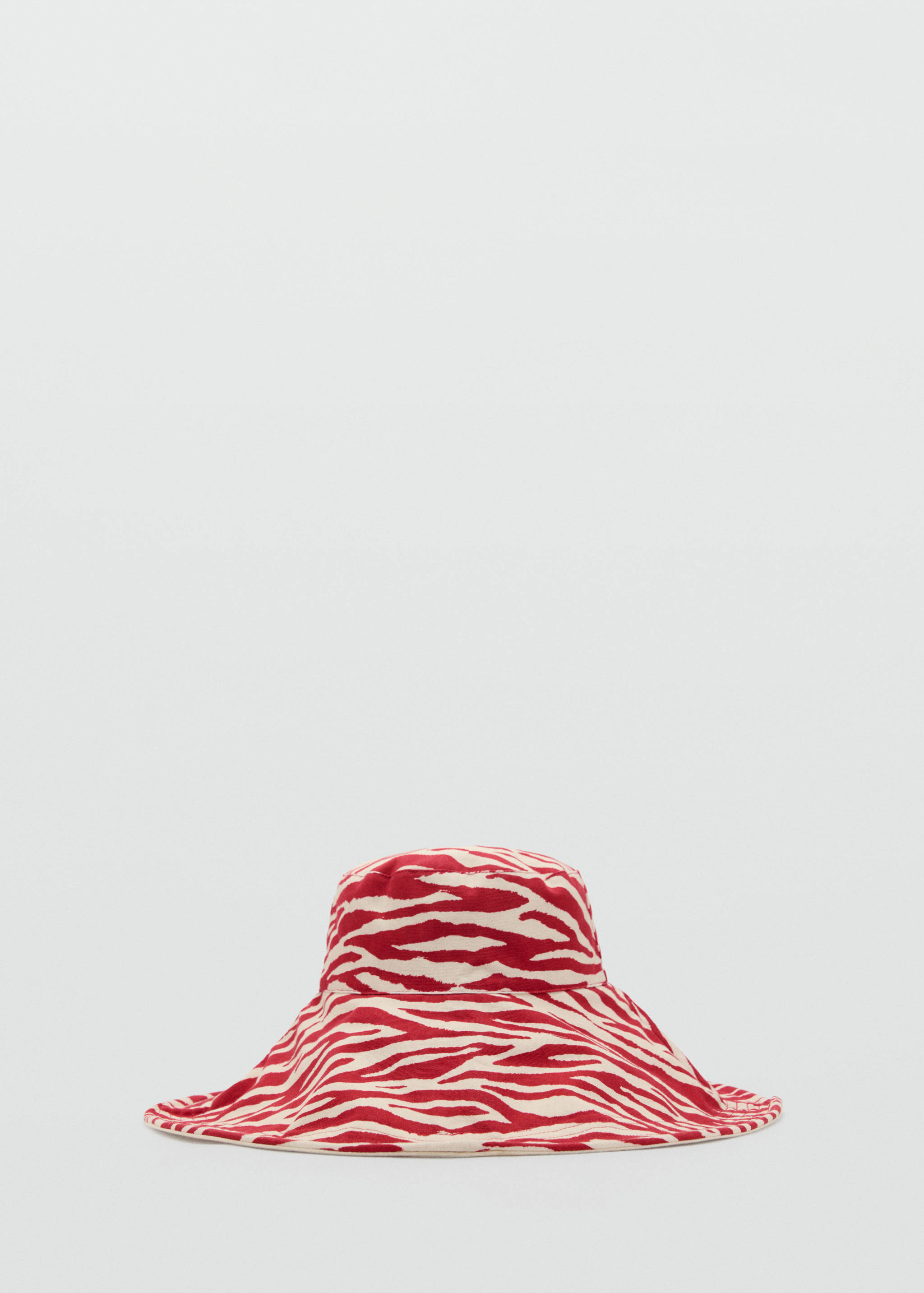 Reversible zebra-print bucket hat - Article without model