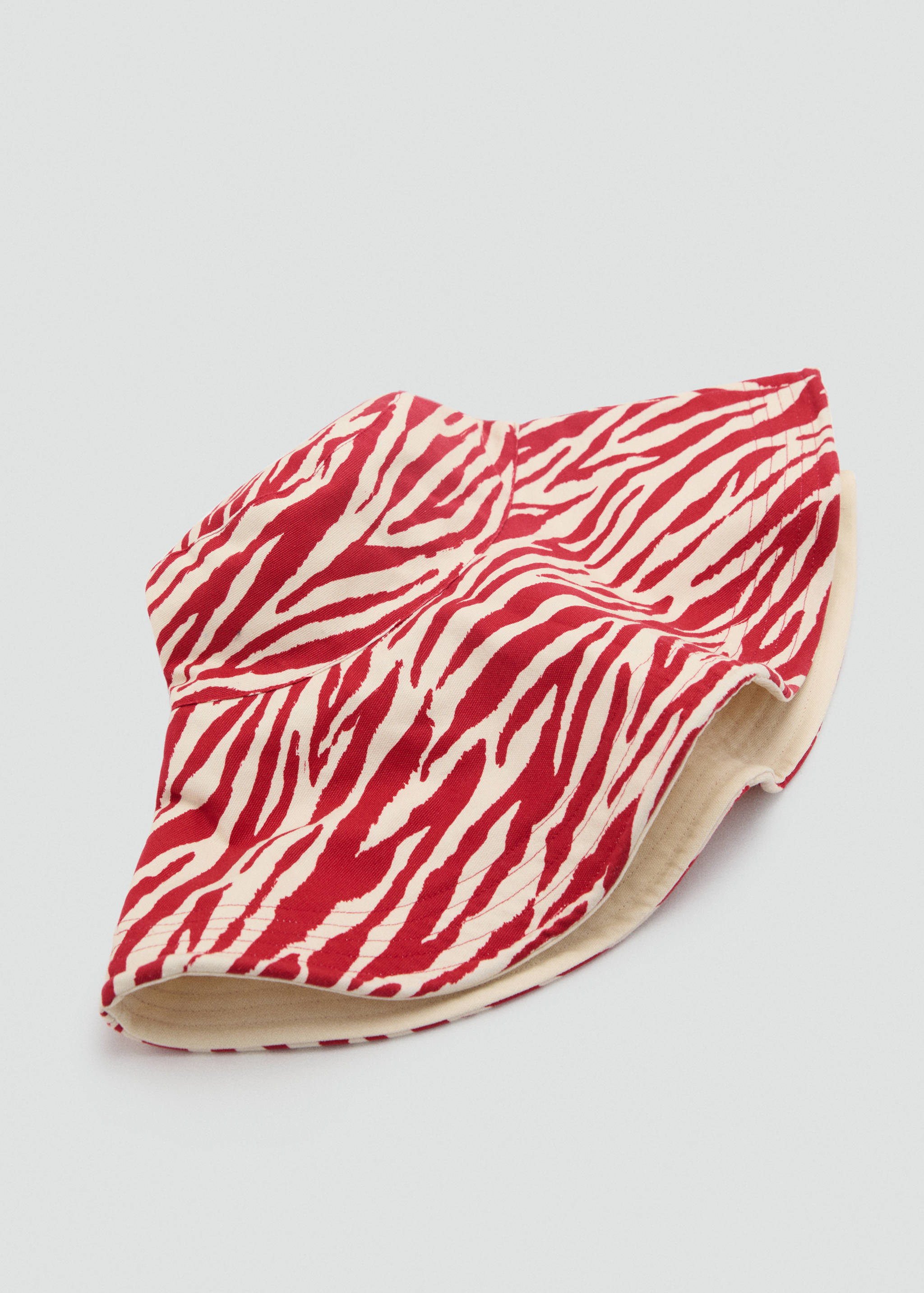Reversible zebra-print bucket hat - Details of the article 2