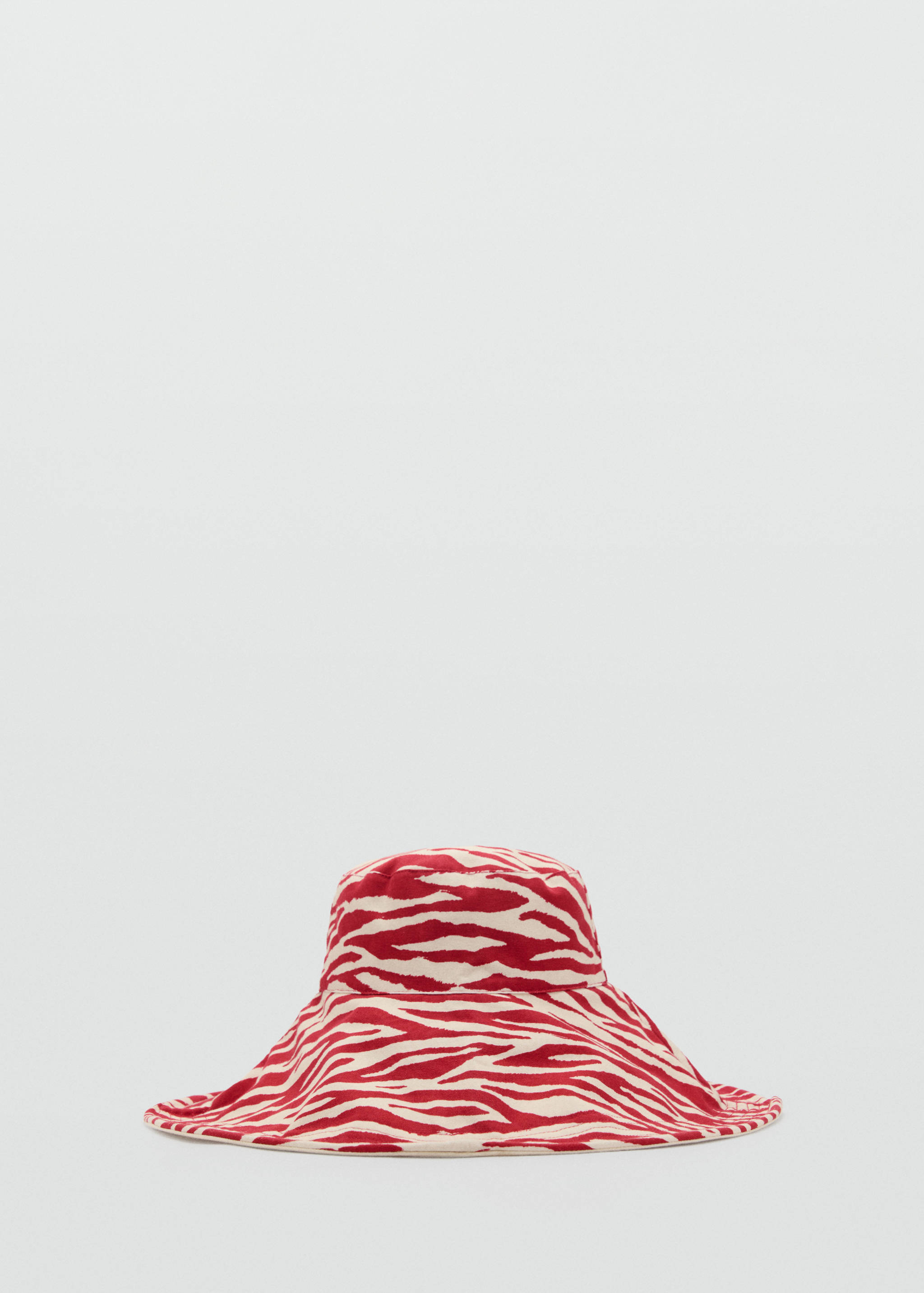 Reversible zebra-print bucket hat - Article without model