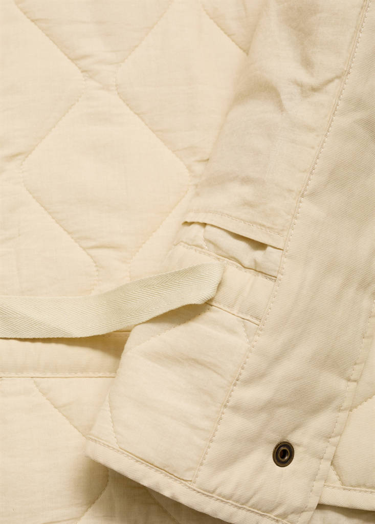 Quilted bomber jacket — Pastel Yellow