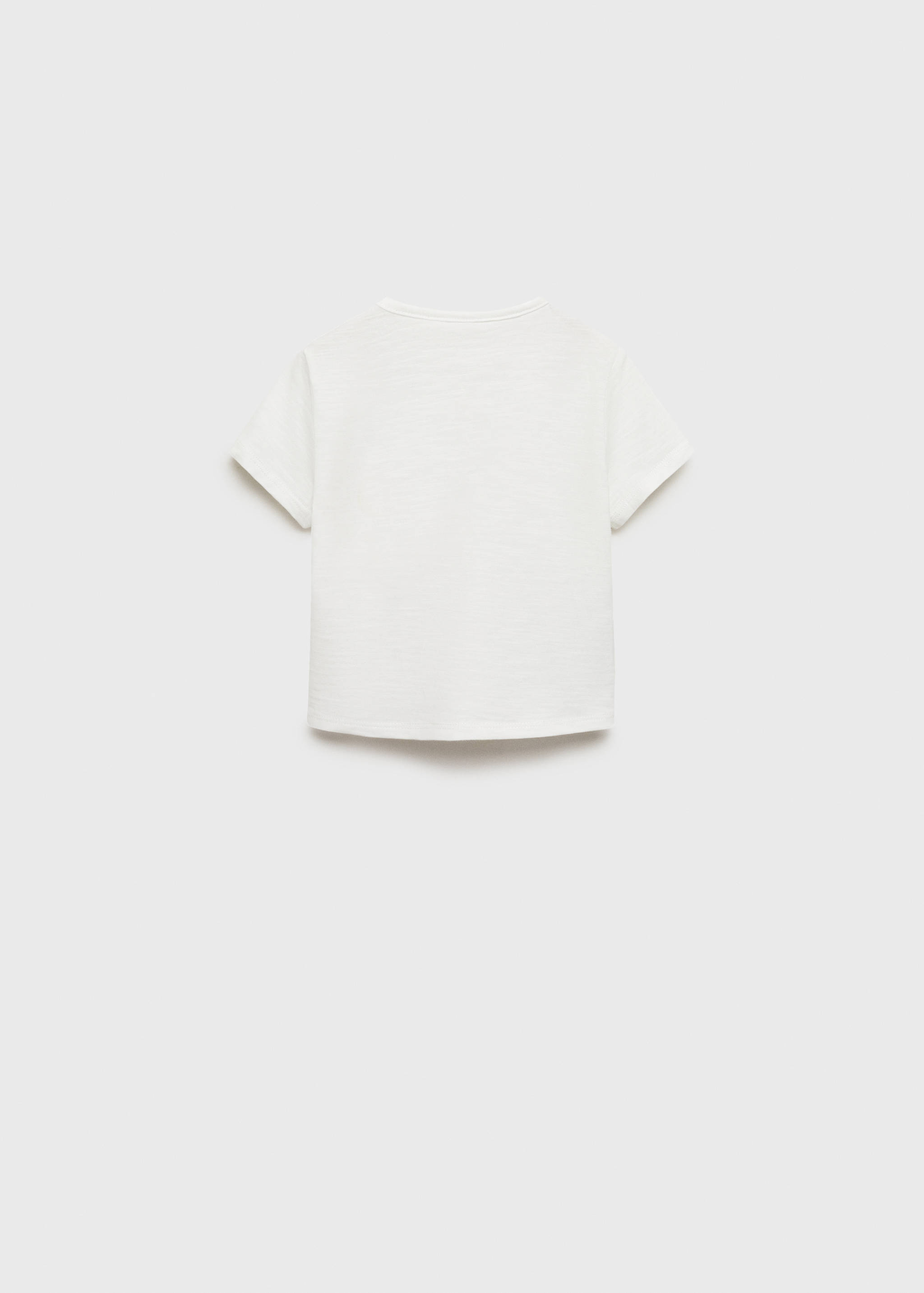 Embossed cotton t-shirt - Reverse of the article