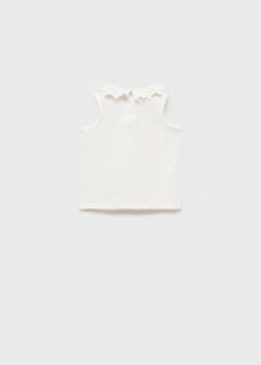 Ruffle-neck cotton t-shirt — Off White 4