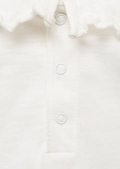 Ruffle-neck cotton t-shirt — Off White 5